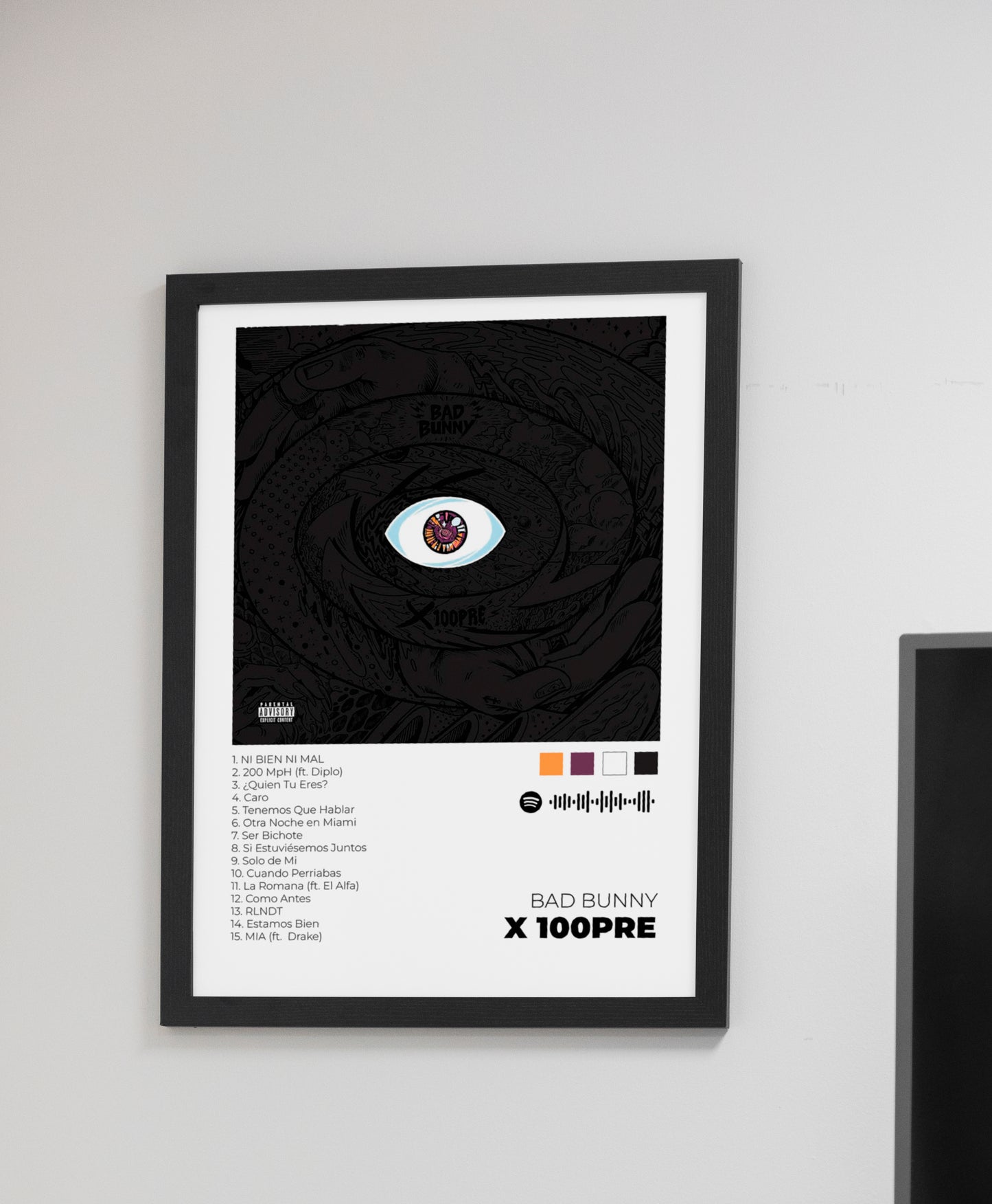 X 100PRE - Poster Digital de Bad Bunny | Music Prints