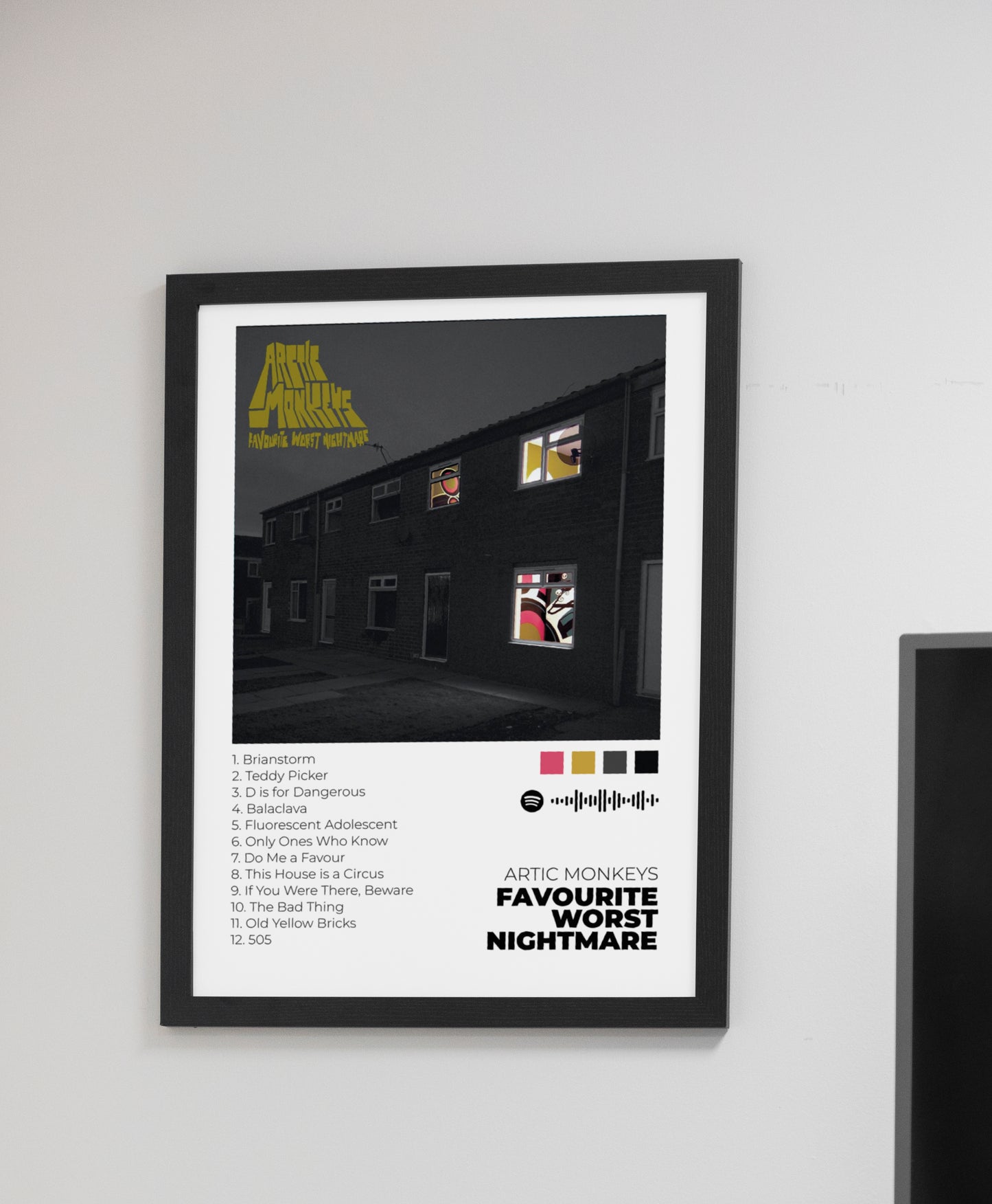 Favourite Worst Nightmare. Arctic Monkeys. Poster.