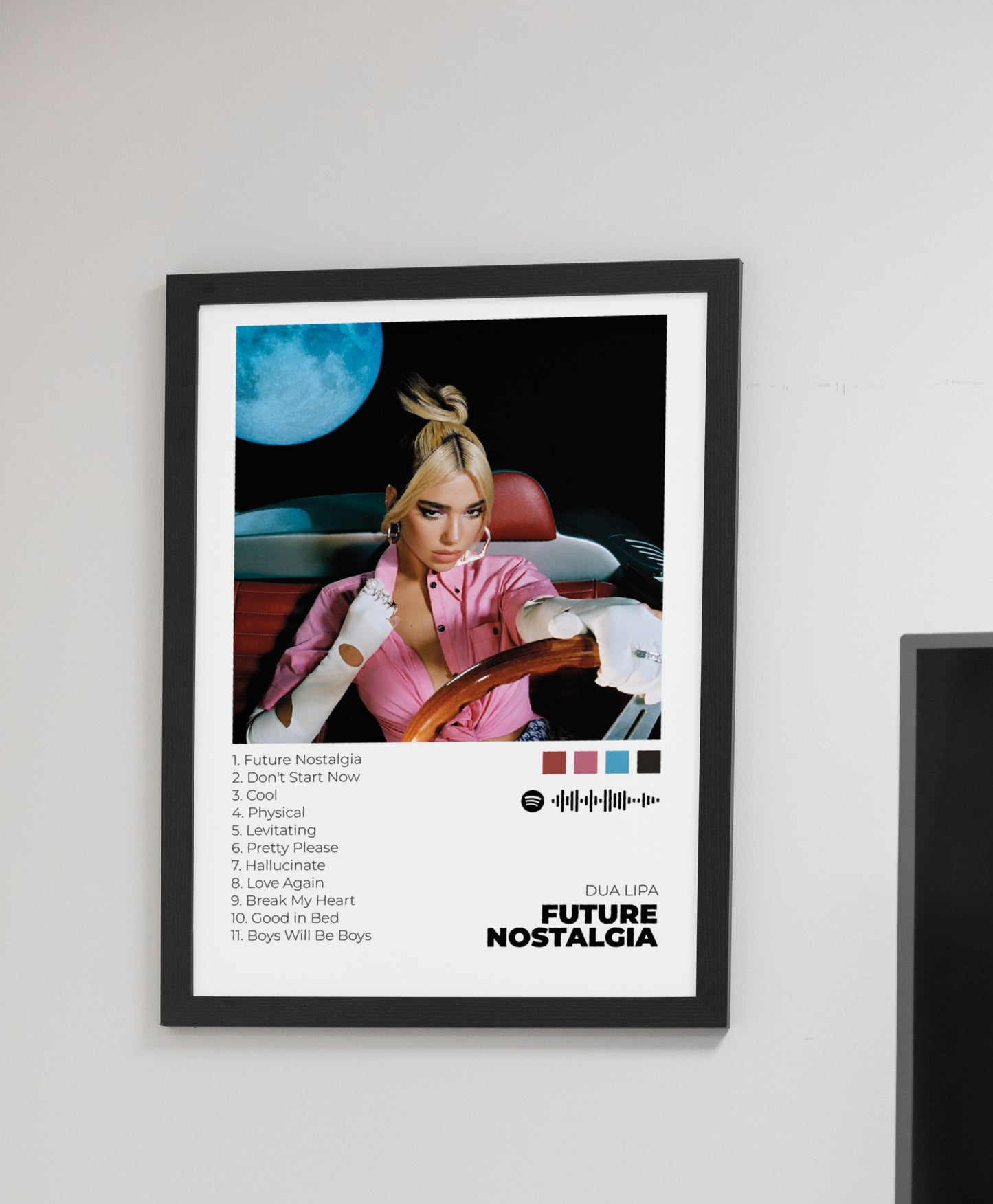 Future Nostalgia. Dua Lipa. Poster.