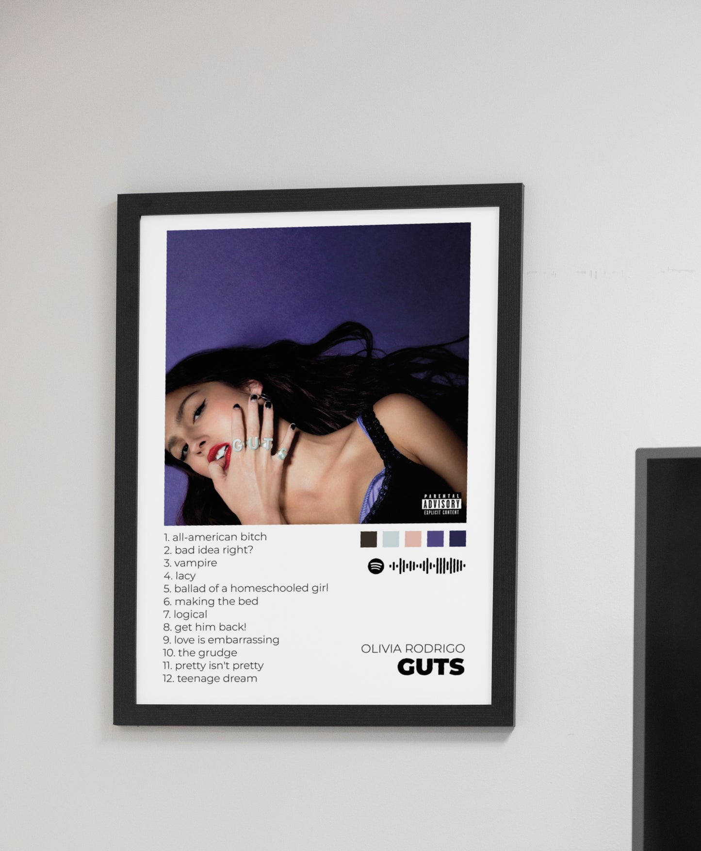 Guts. Olivia Rodrigo. Poster.