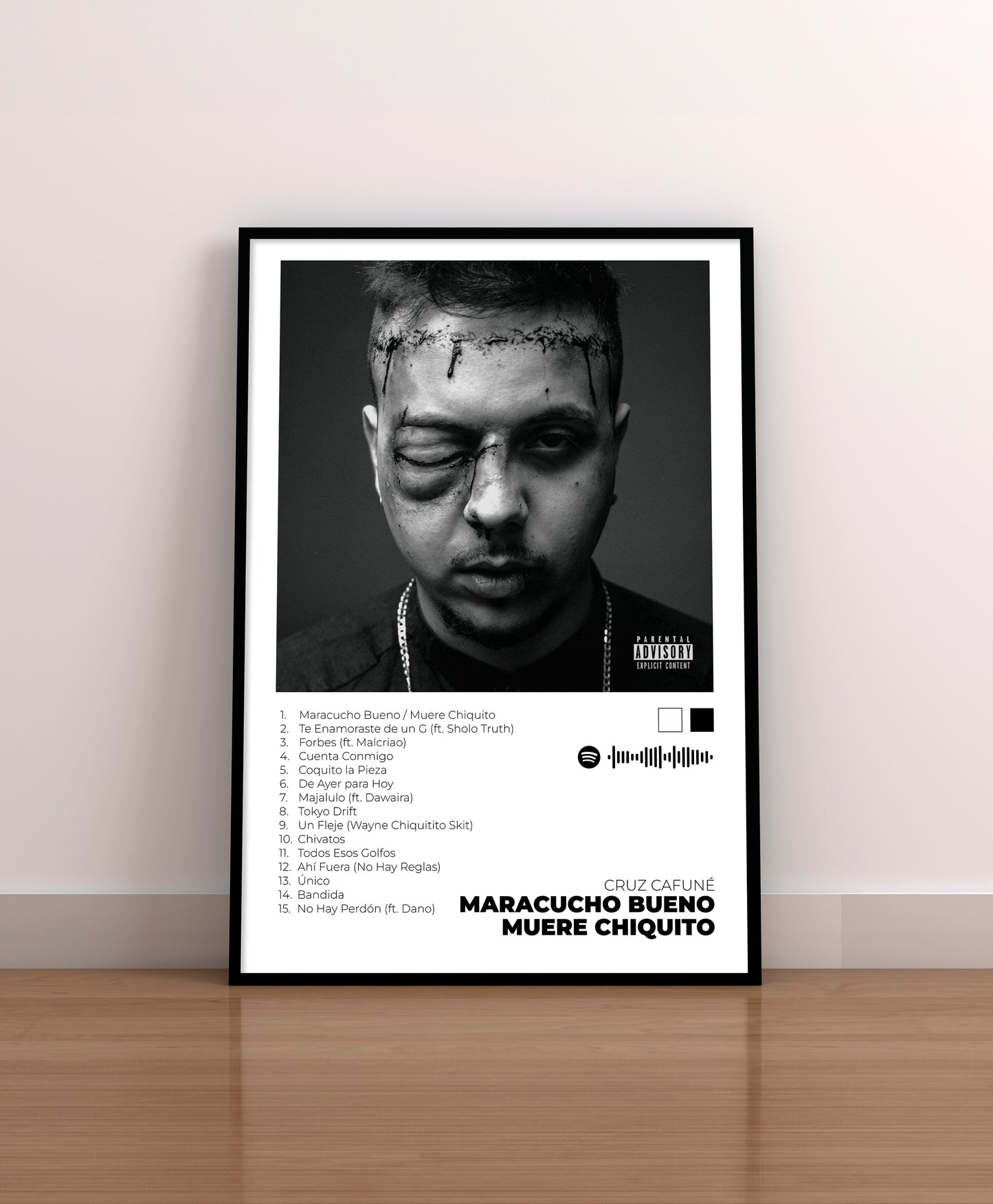 Maracucho bueno muere chiquito, poster, cruz cafuné