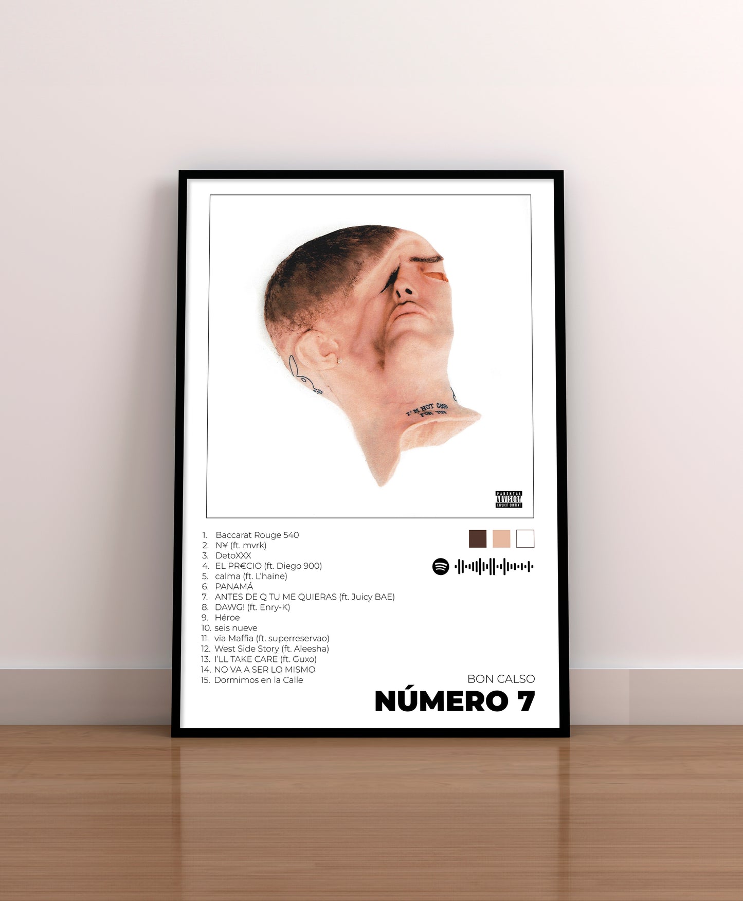 Número 7. Bon Calso. CD. Poster. Cuadro. Regalo. Vinilo.