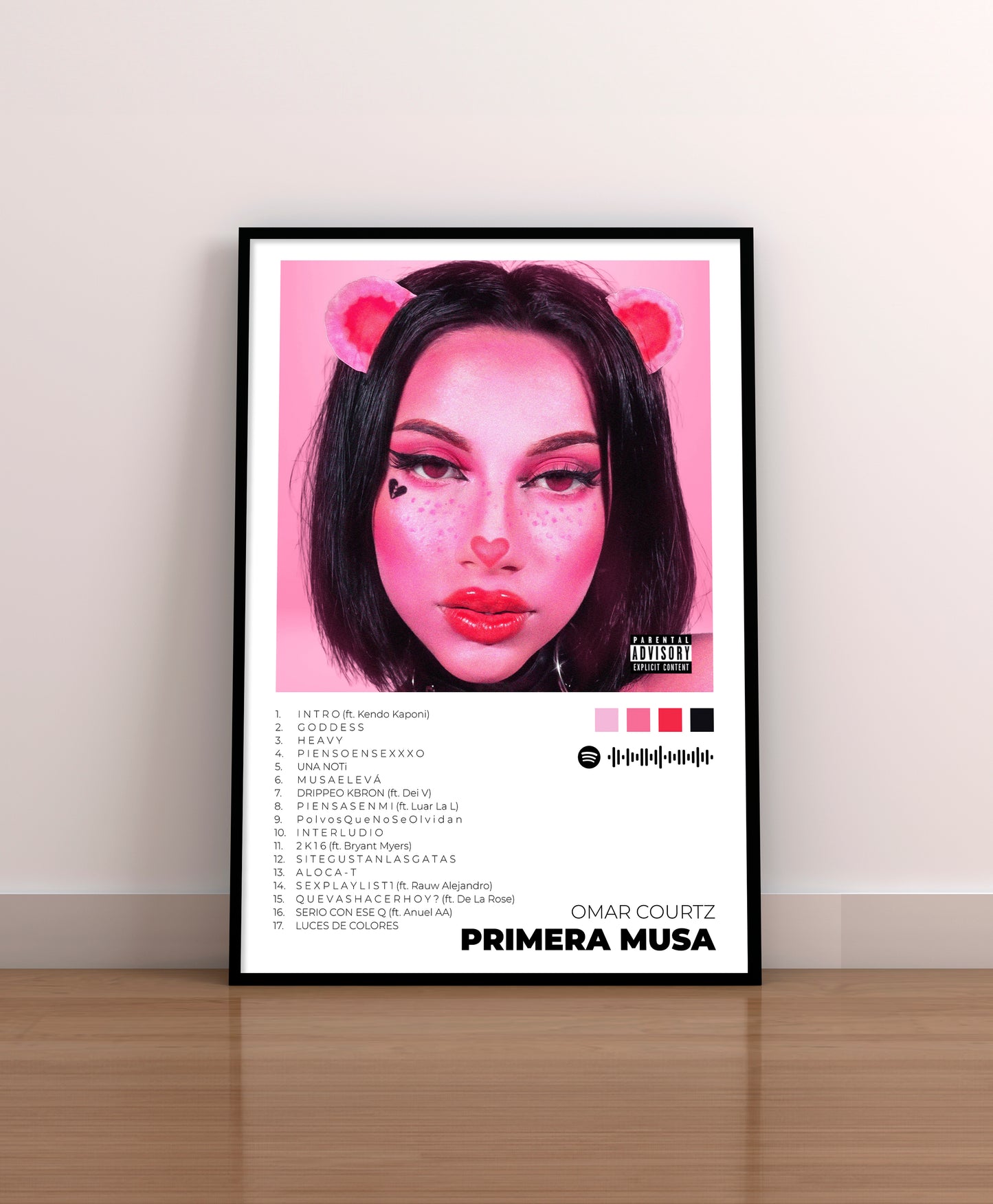 Omar Courtz. Primera Musa. Poster. Primera Musa Poster. Portada. Cover