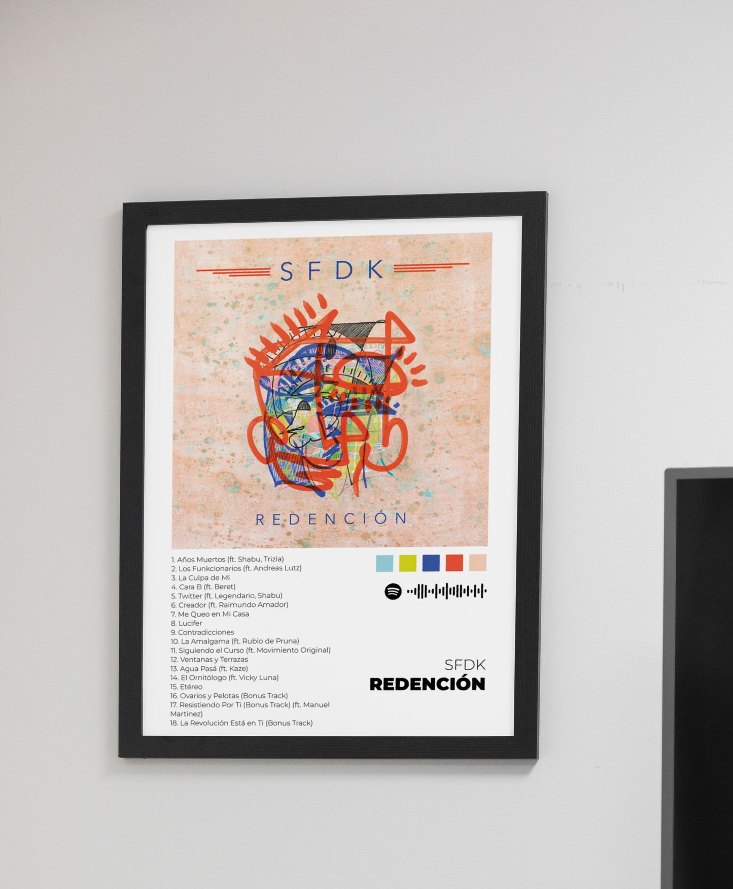 Redención - Poster Digital de SFDK | Music Prints