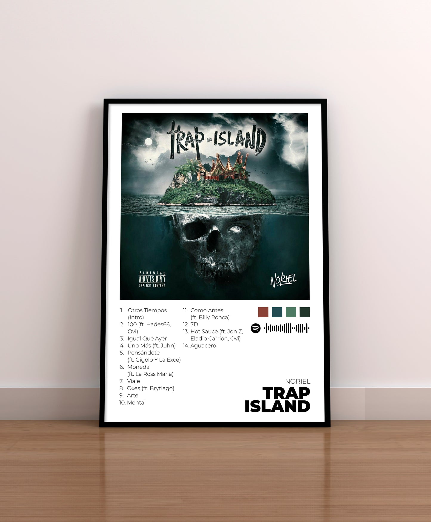 trap island. noriel. poster