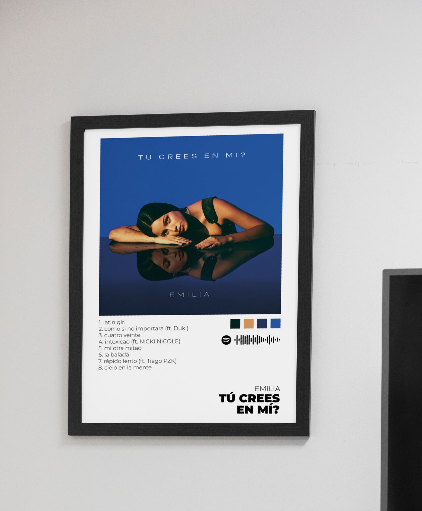 Tíu crees en mi? - Poster Digital de Emilia | Music Prints