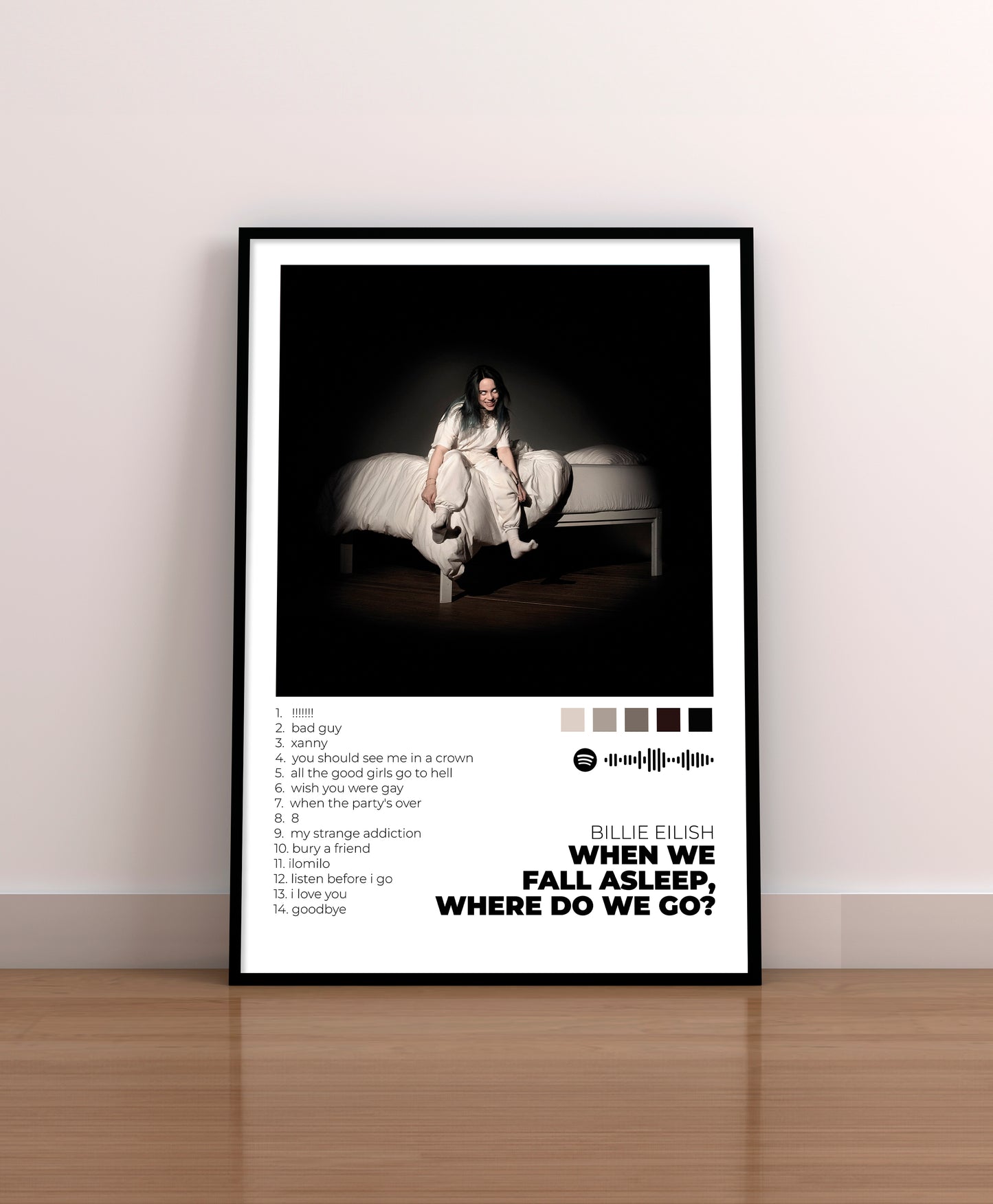 WHEN WE ALL FALL ASLEEP, WHERE DO WE GO? - Poster Digital de Billie Eilish | Music Prints