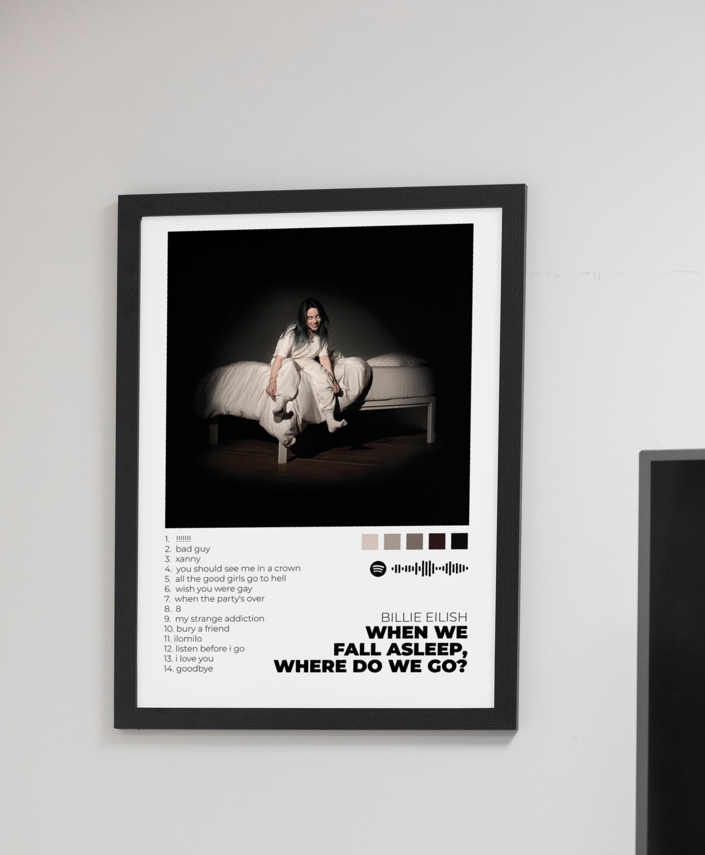 WHEN WE ALL FALL ASLEEP, WHERE DO WE GO? - Poster Digital de Billie Eilish | Music Prints