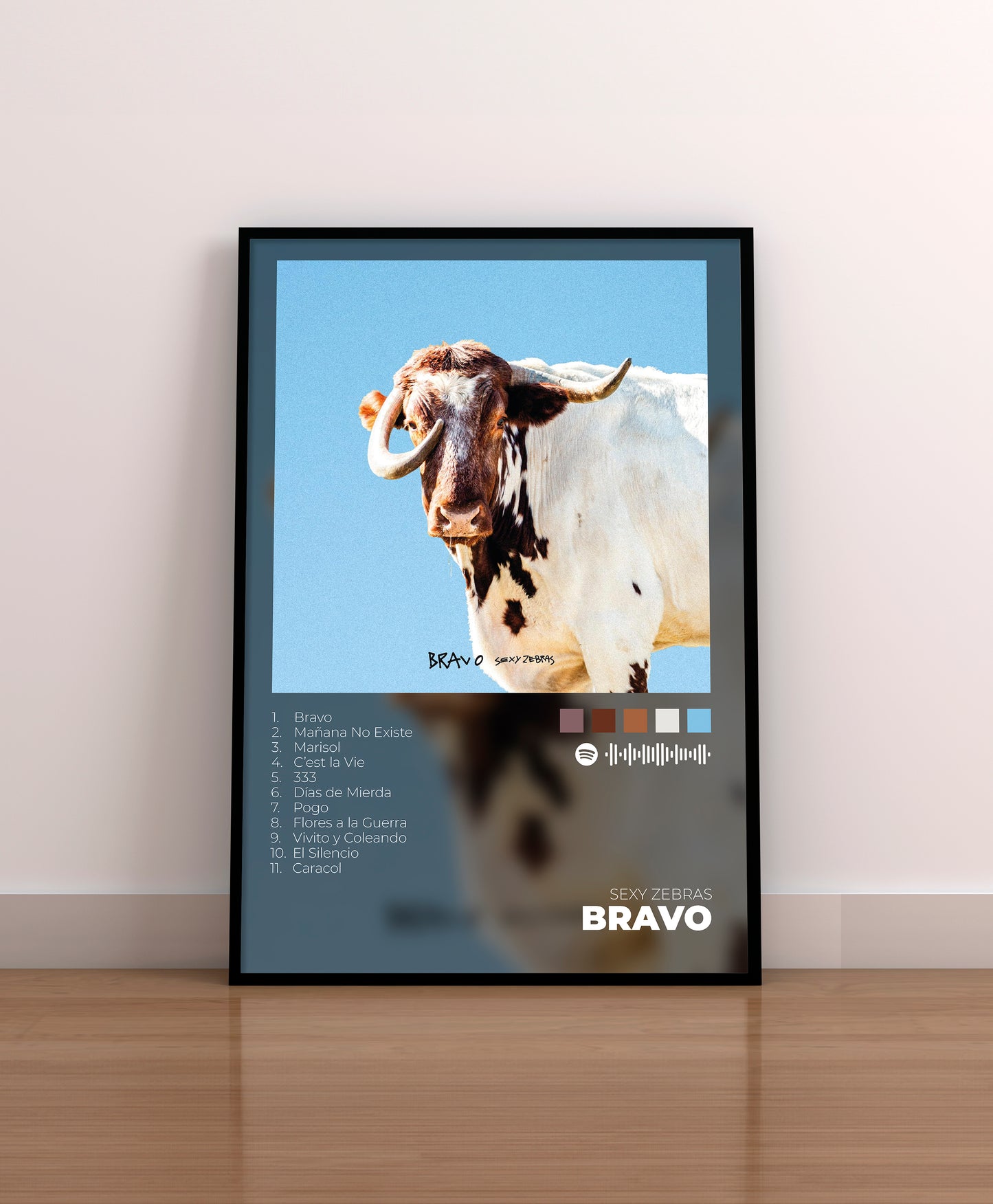 bravo. sexy zebras. poster. lamina. regalo. cuadro. merchandising. cd. vinilo. cover.