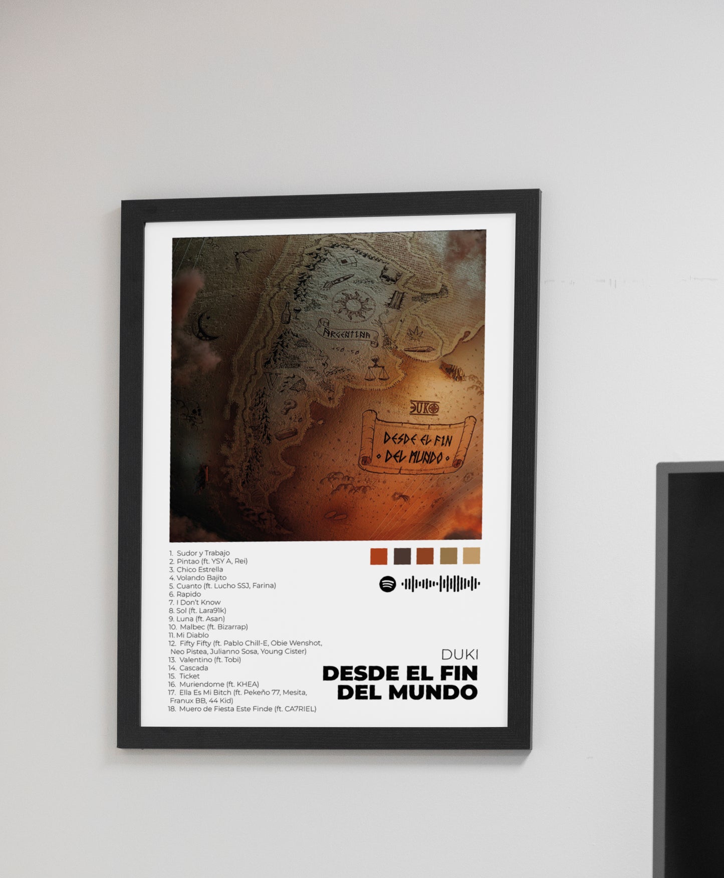 Desde el fin del Mundo. Duki. Poster