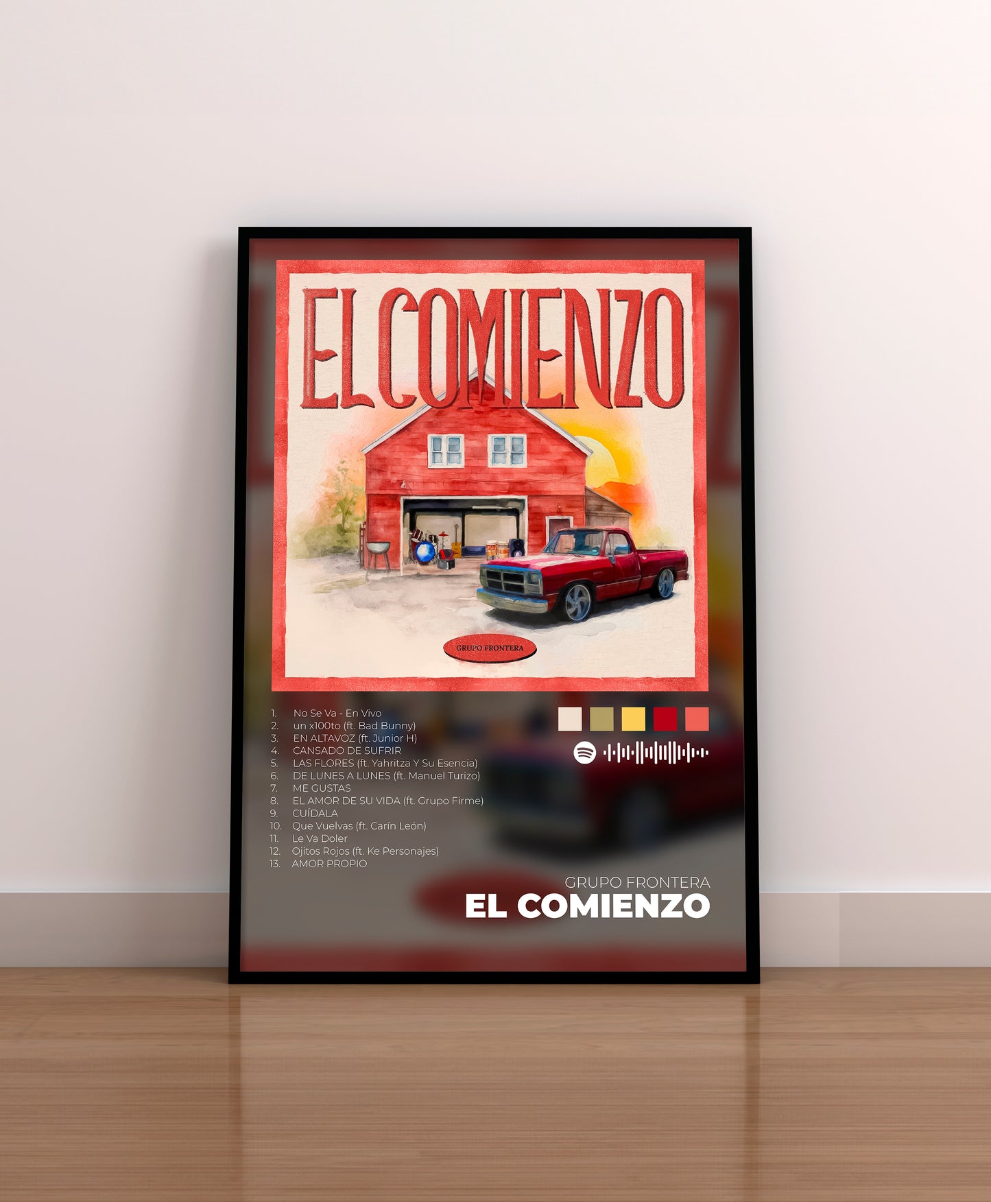 EL COMIENZO. Grupo Frontera. Poster. Marco. Cuadro. Regalo. Comprar. Merchandising. CD. Vinilo. Cover. Portada