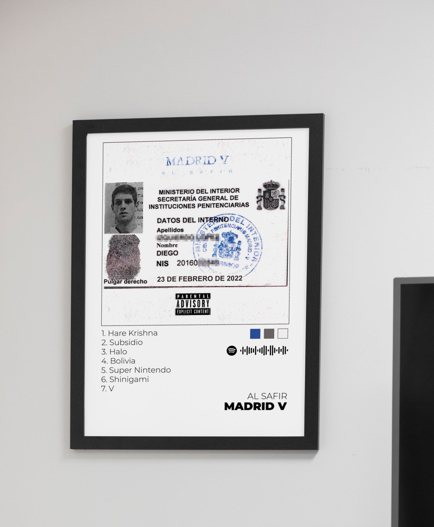 Madrid V. Al Safir. Poster.