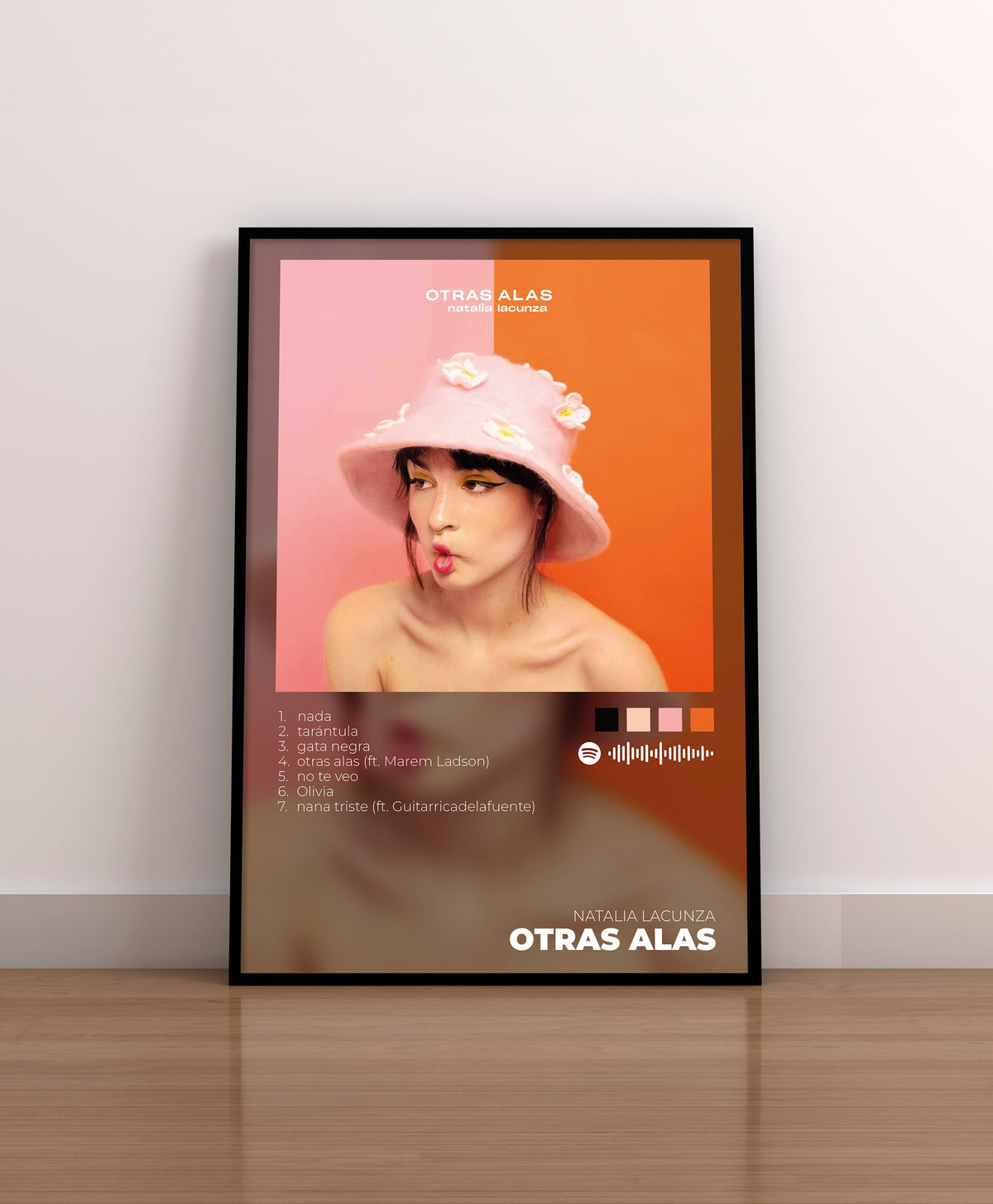 natalia lacunza. otras alas. cover. portada. cd. vinilo. poster. lamina. cuadro. marco. regalo. merchandising.