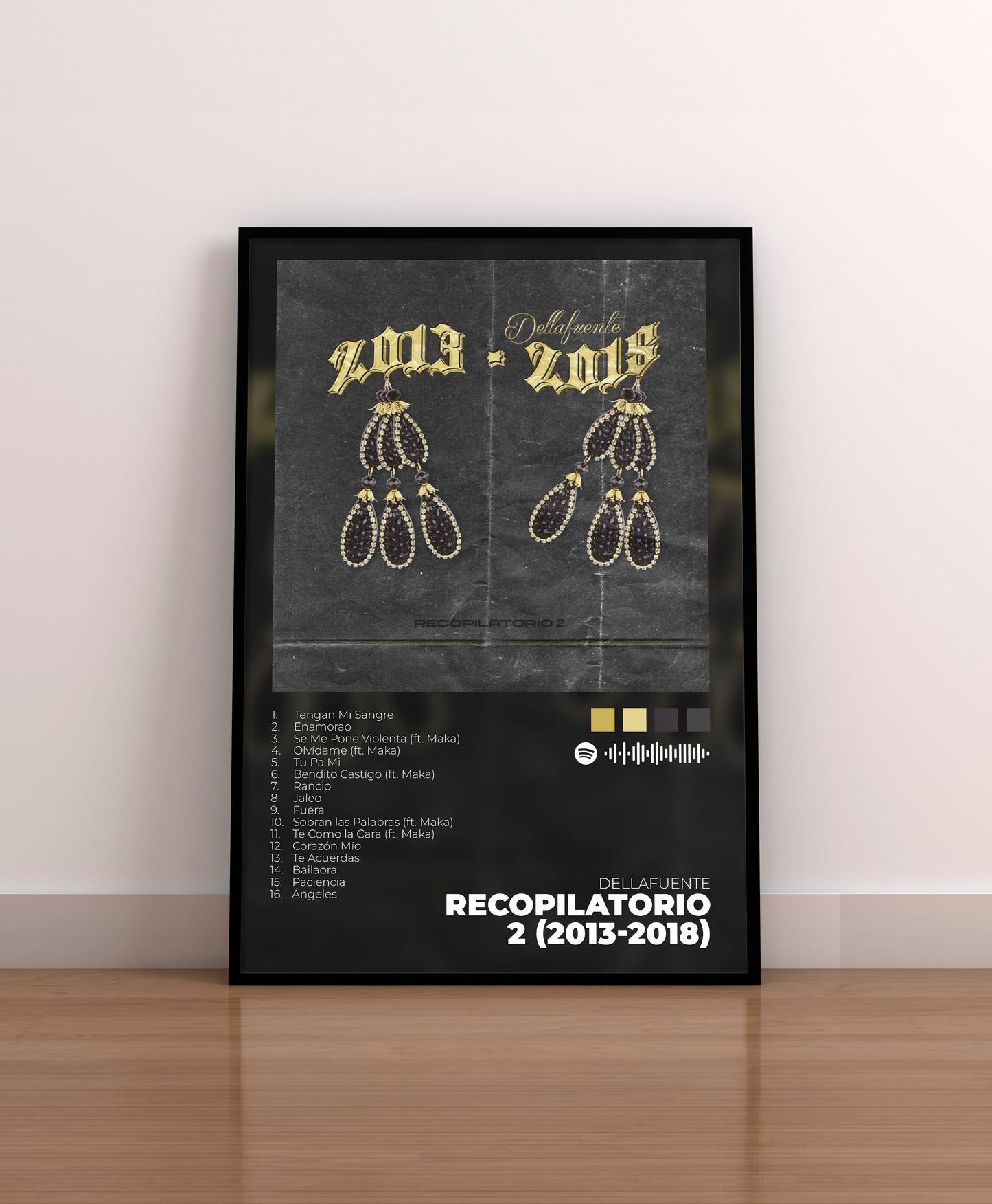 Recopilatorio 2. Dellafuente. Poster. Regalo. Lamina. Marco. Cuadro. Merchandising. CD. Vinilo. Cover.