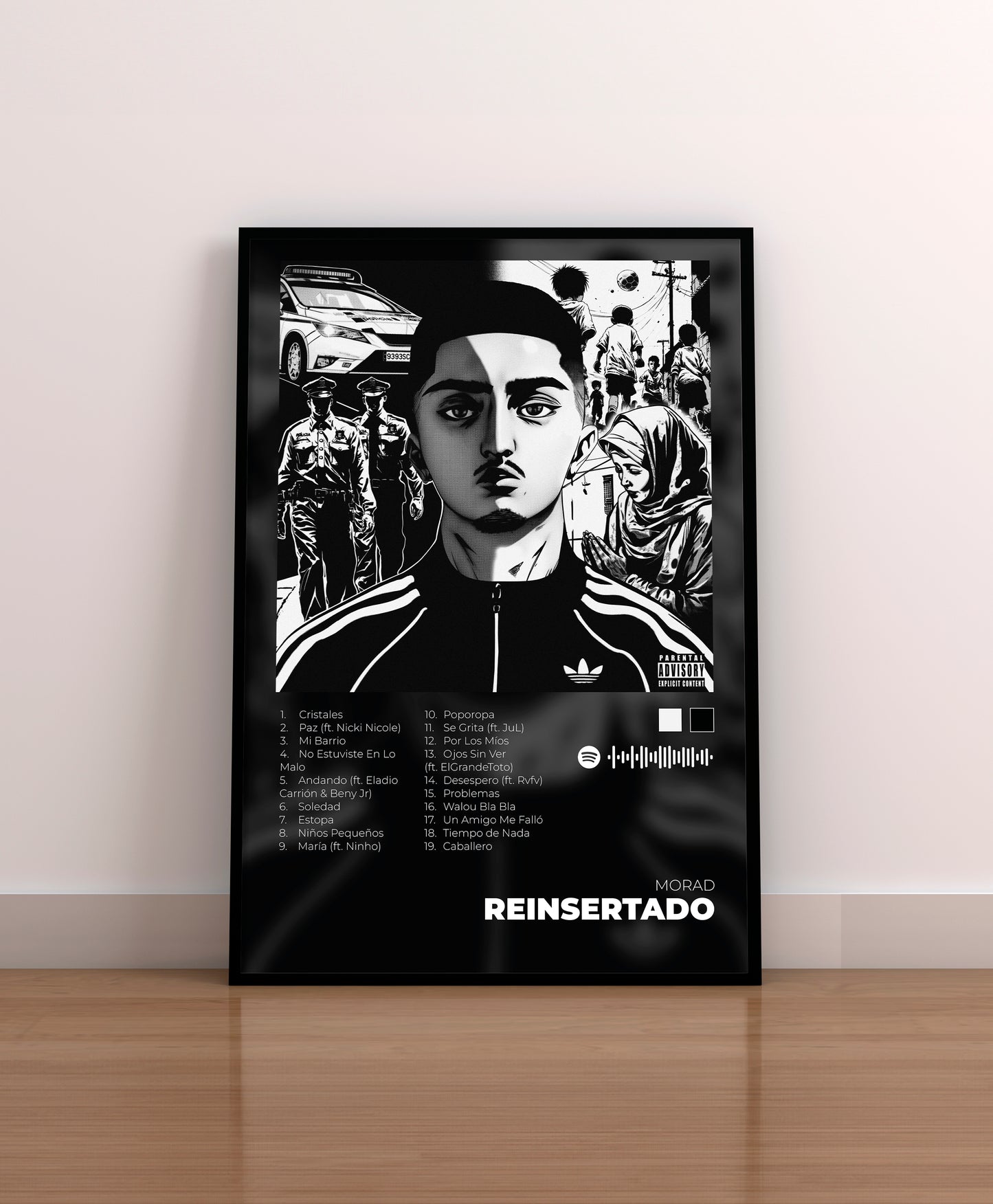 Morad. Reinsertado. Poster. Cover. Vinilo.