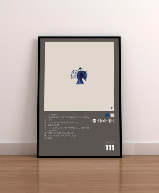milo j. 111. cartel. poster. lamina. cuadro. portada. cover. regalo. comprar. merchandising.