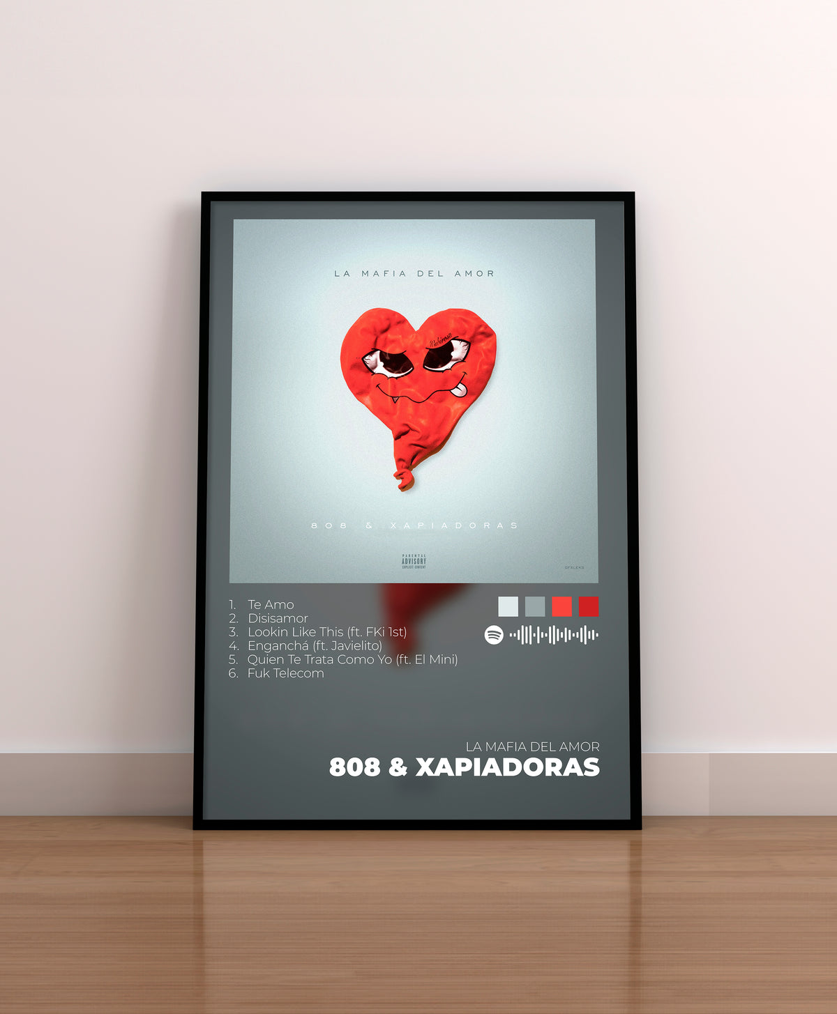 808 & XAPIADORAS. LA MAFIA DEL AMOR. POSTER. LAMINA. CUADRO. MARCO. REGALO. MERCHANDISING. CD. VINILO. YUNG BEEF. KAYDY CAIN. LA MAFIA DEL AMOR POSTER. LA MAFIA DEL AMOR REGALO.