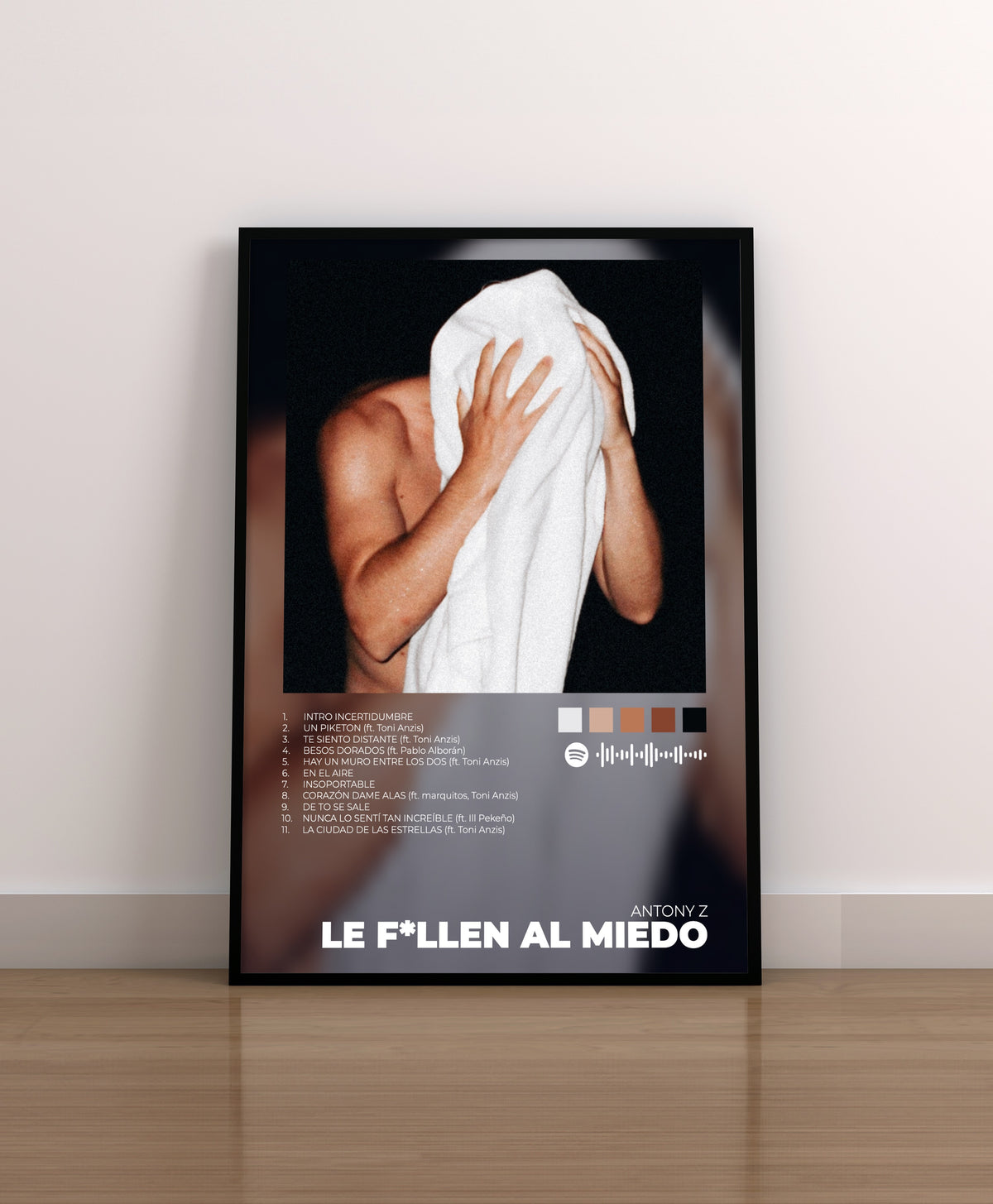 Antony Z. LE FOLLEN AL MIEDO. POSTER. LAMINA. CUADRO. MARCO. REGALO. MERCHANDISING. CD. VINILO. 