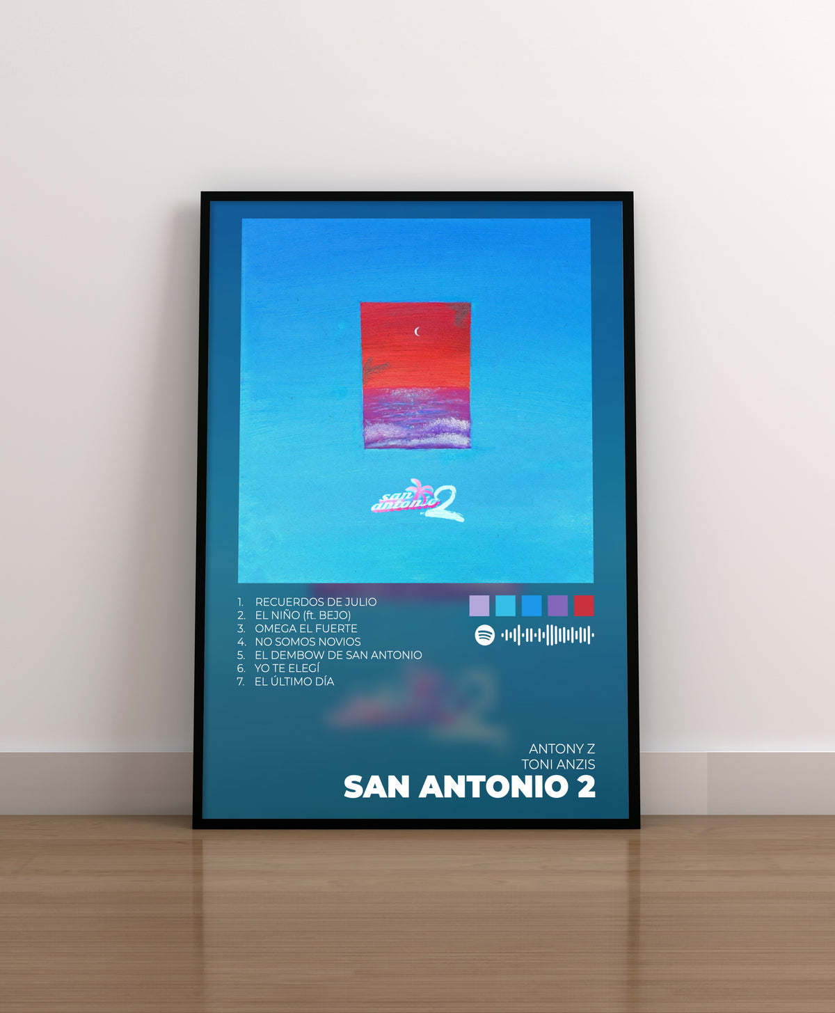 SAN ANTONIO 2. ANTONY Z. POSTER. LAMINA. CUADRO. COVER. REGALO. PORTADA. MERCHANDISING. CD. VINILO.