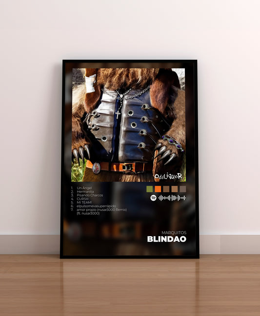 BLINDAO. marquitos. oddliquor. poster. lamina. marco. regalo. merchandising. cuadro. cd. vinilo. cover.