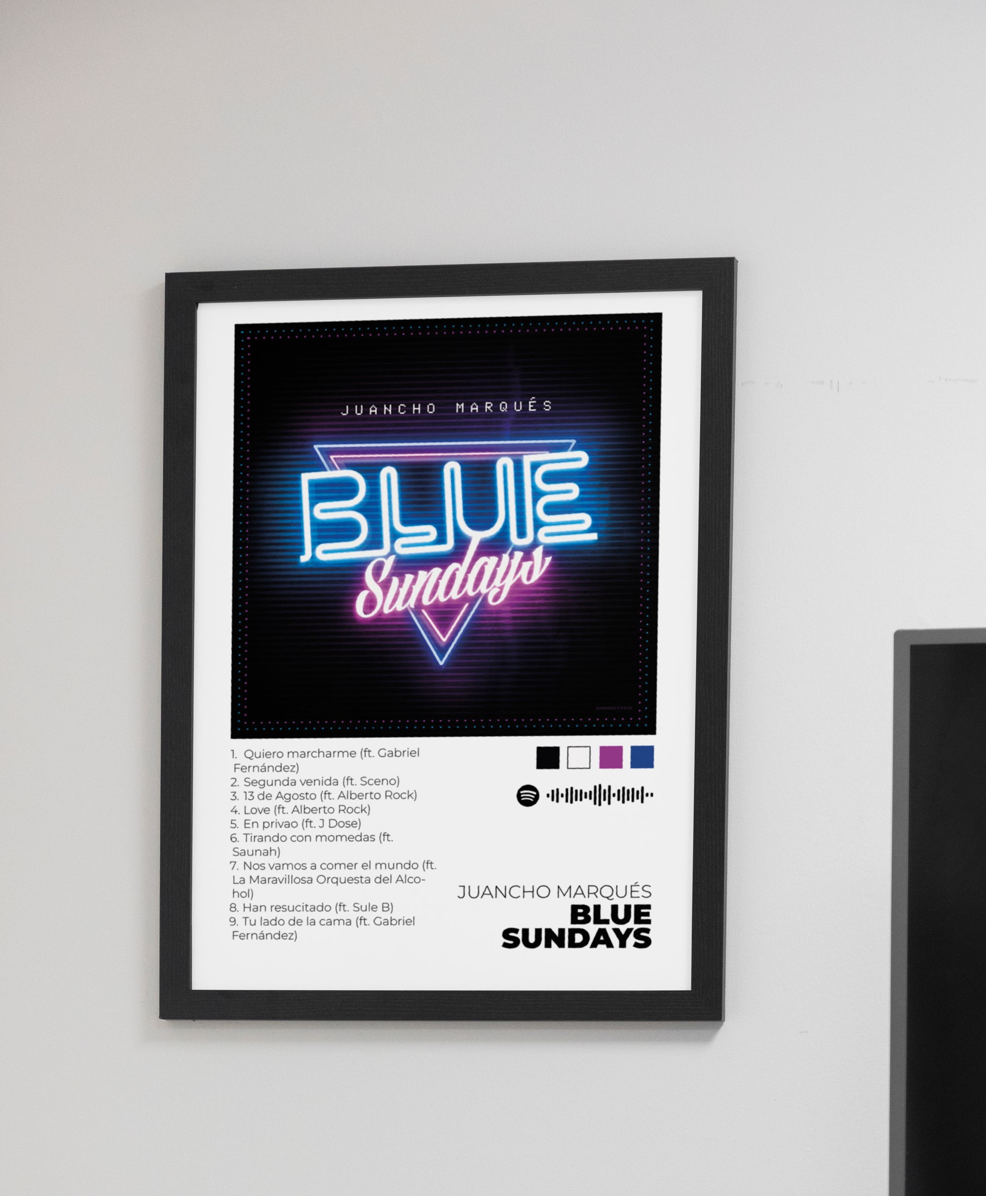 Blue Sundays. Juancho Marqués. Poster