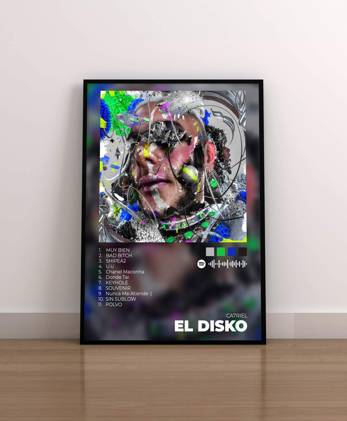 ca7riel. el disko. poster. regalo. merchandising. cd. vinilo. 