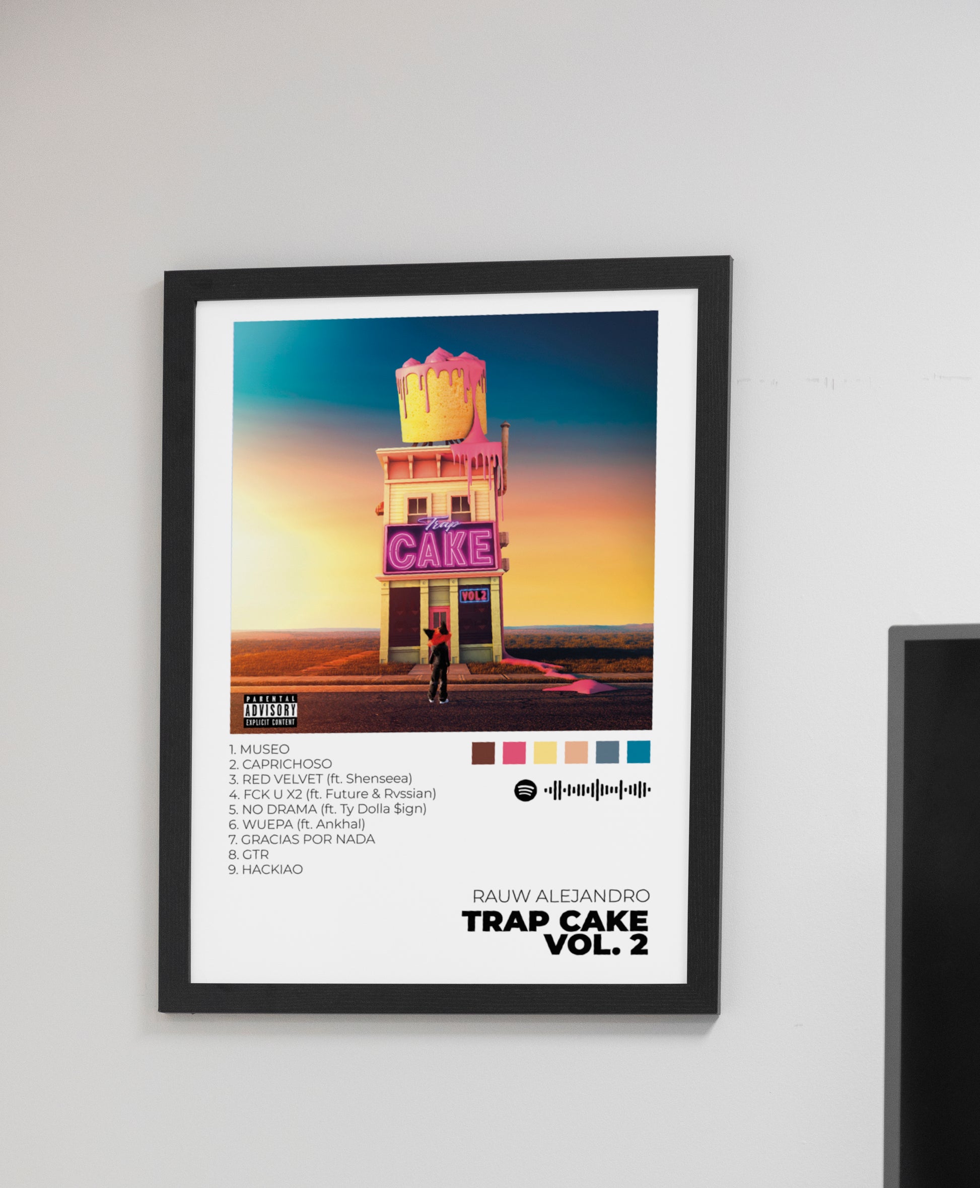 TRAP CAKE VOL. 2 - Poster Digital de Rauw Alejandro | Music Prints