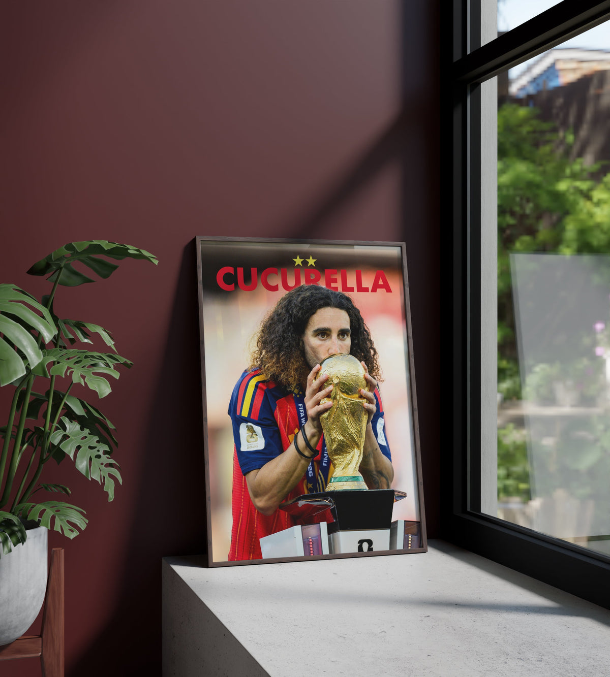 Póster Marc Cucurella, Cucurella, España, Selección Española, Real Madrid, Chelsea, Mundial, Copa del Mundo, ganadores, campeones, dos estrellas, defensa, lateral, fichaje, final. Fútbol, futbolista, lámina, cuadro, merchandising, regalo, comprar, decoración de pared.