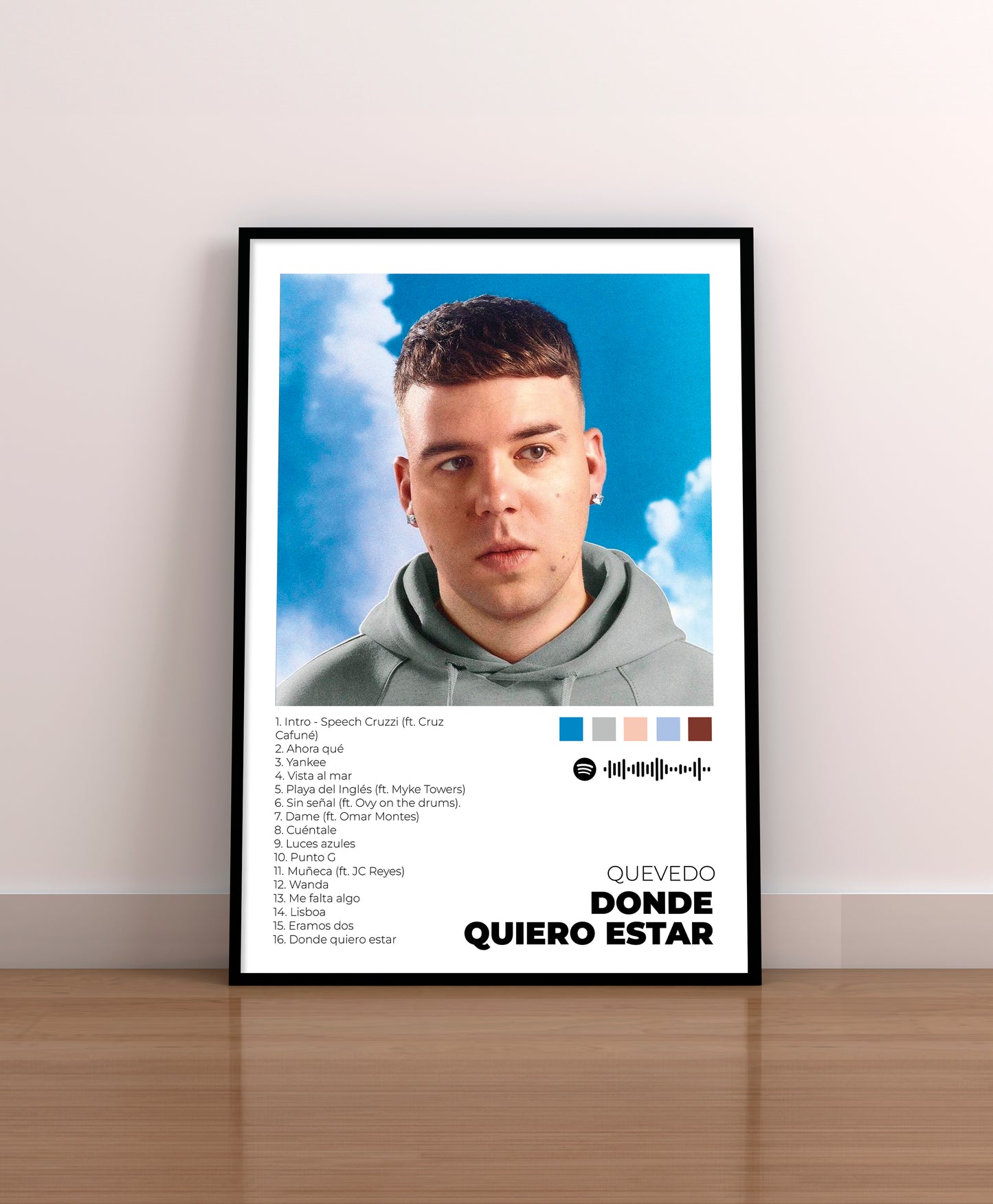 Donde quiero estar. Quevedo. Poster