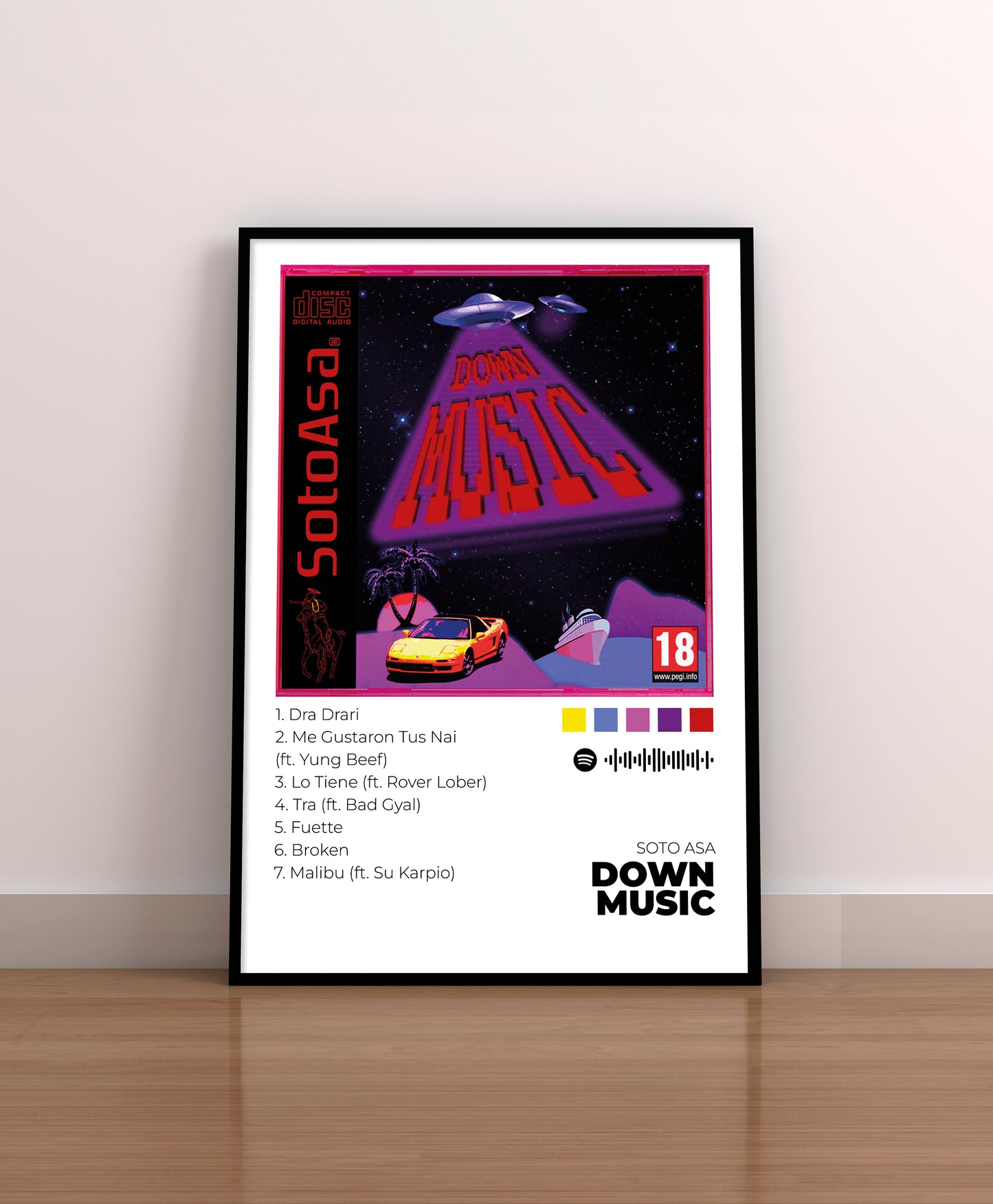 Down Music. Soto Asa. Poster