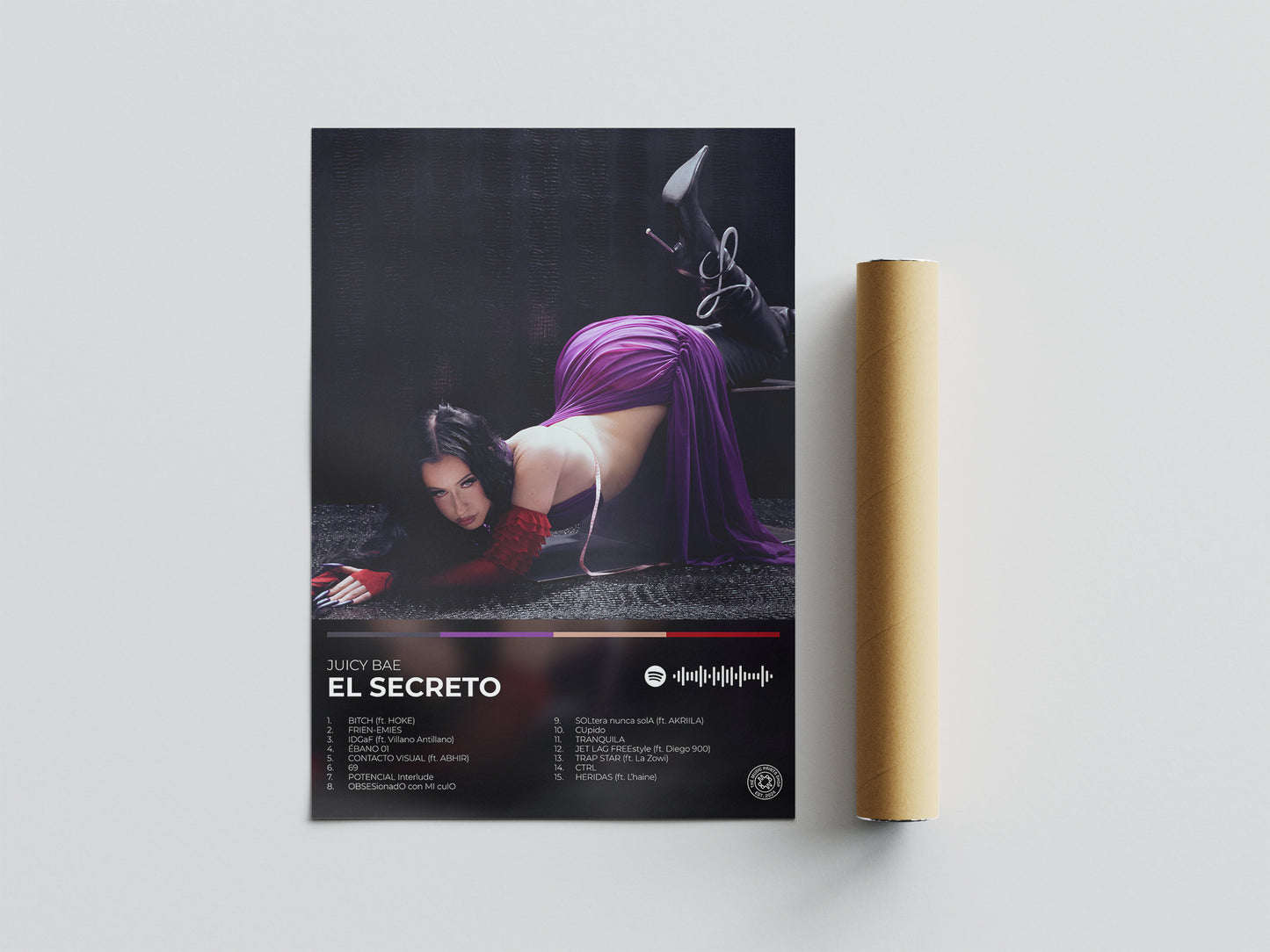 EL SECRETO. juicy bae poster. lamina. EL SECRETo poster. juicy bae regalo. regalo. merchandising. cd. vinilo. cover.