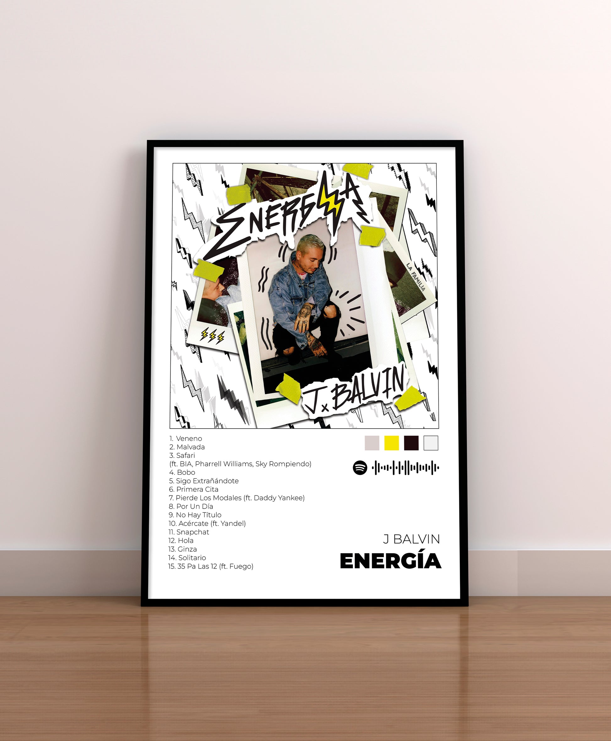 Energía. J Balvin. Poster.