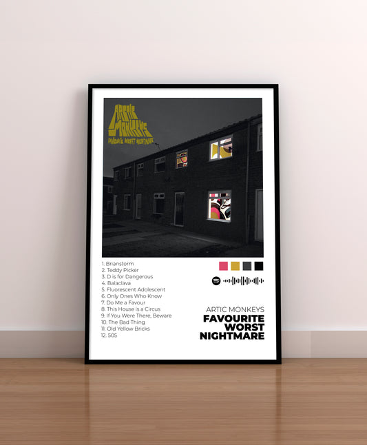 Favourite Worst Nightmare. Arctic Monkeys. Poster.