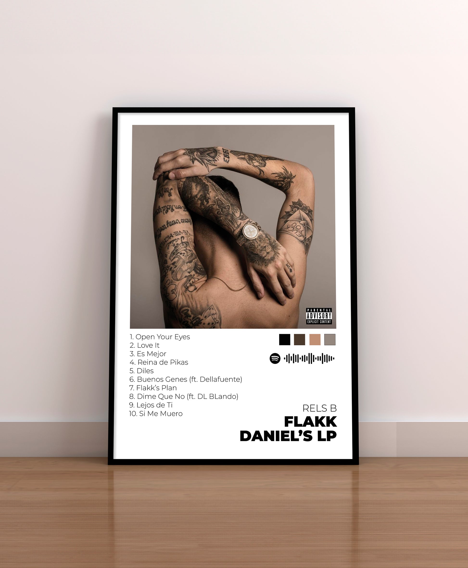 Flakk Daniel's LP. Rels B. Poster.