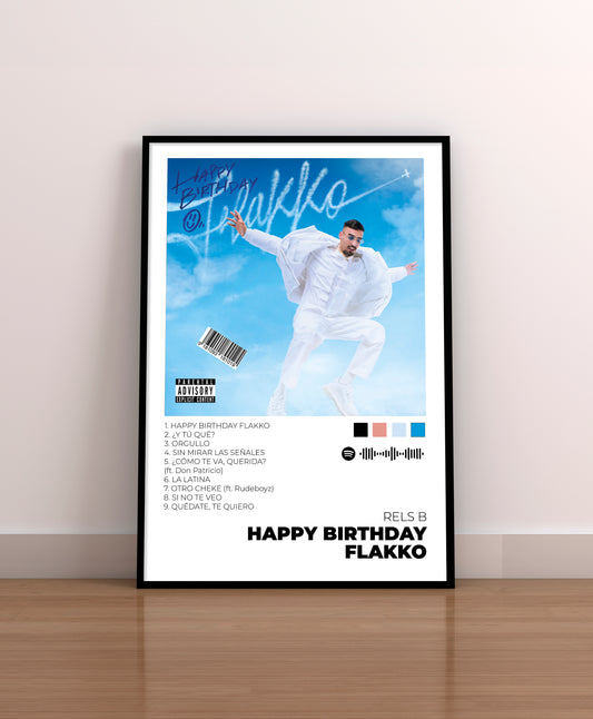 Happy Birthday Flakko. Rels B. Poster.