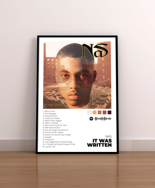 It was written. NAS. Poster.