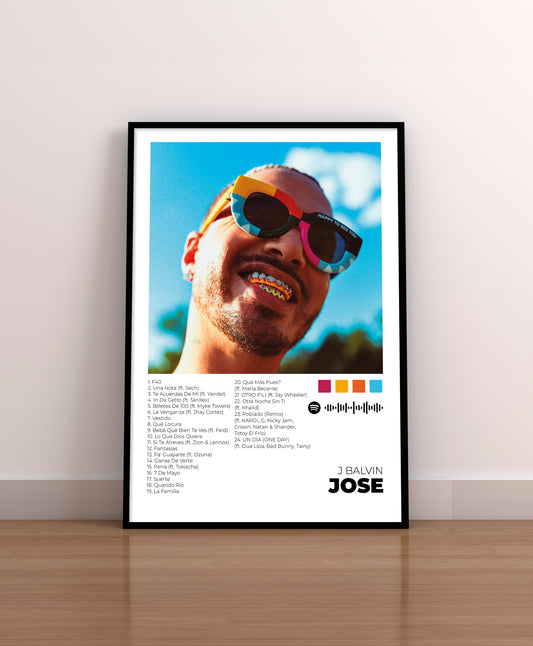 JOSE. J Balvin. Poster.