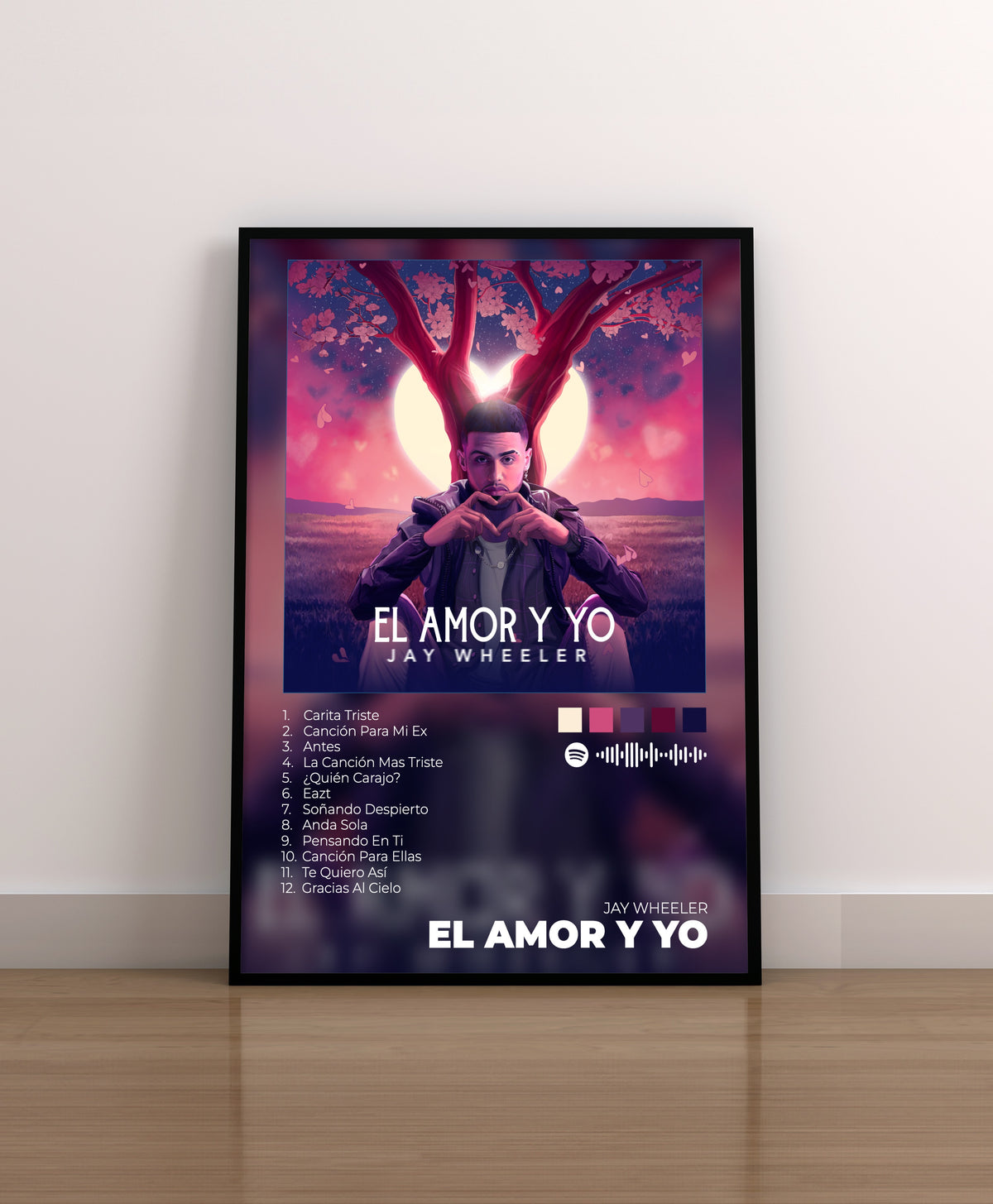 JAY WHEELER. EL AMOR Y YO. POSTER. LAMINA. REGALO.