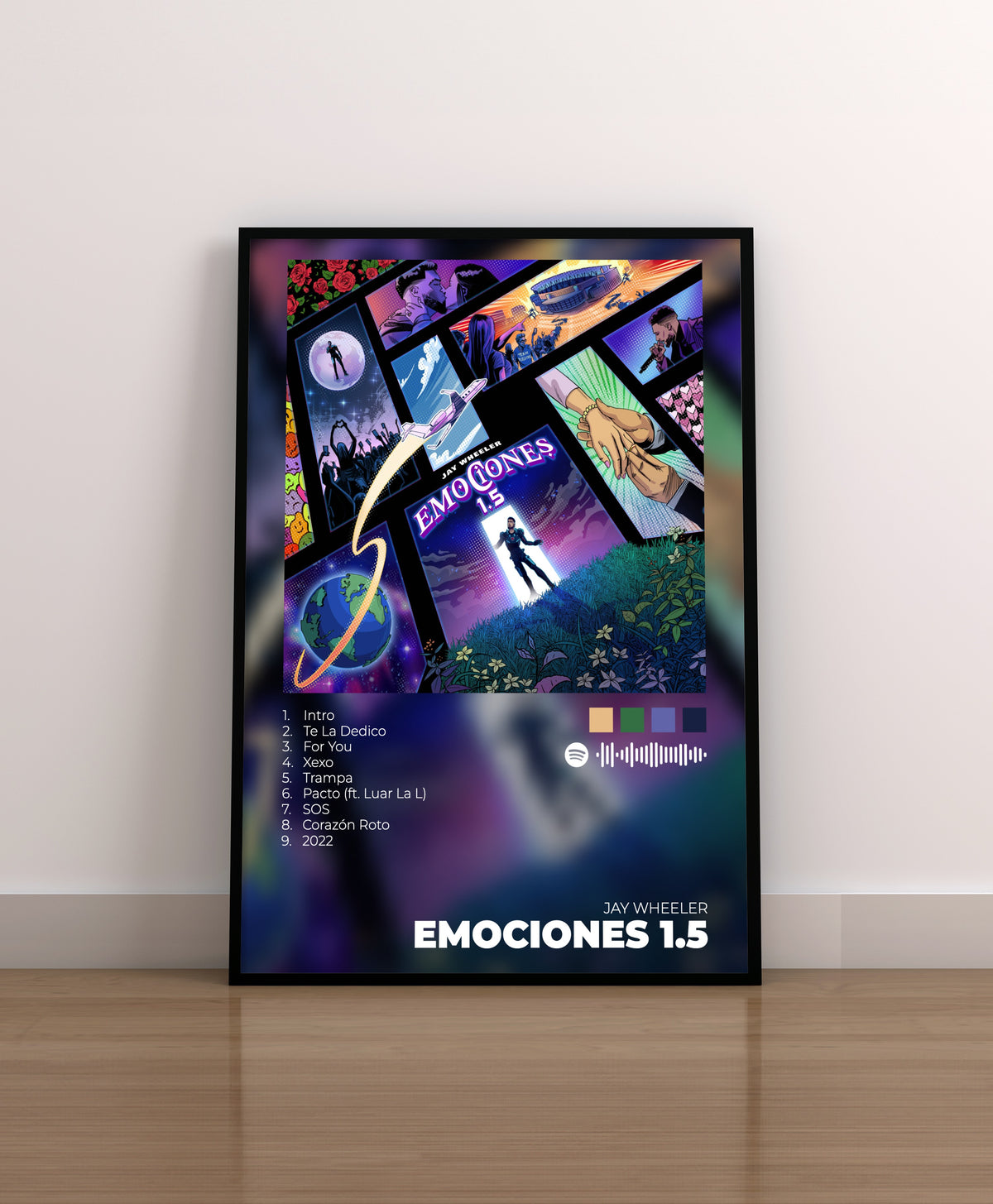 EMOCIONES 1.5. JAY WHEELER. POSTER. LAMINA. REGALO. MERCHANDISING. CD. VINILO. COVER.