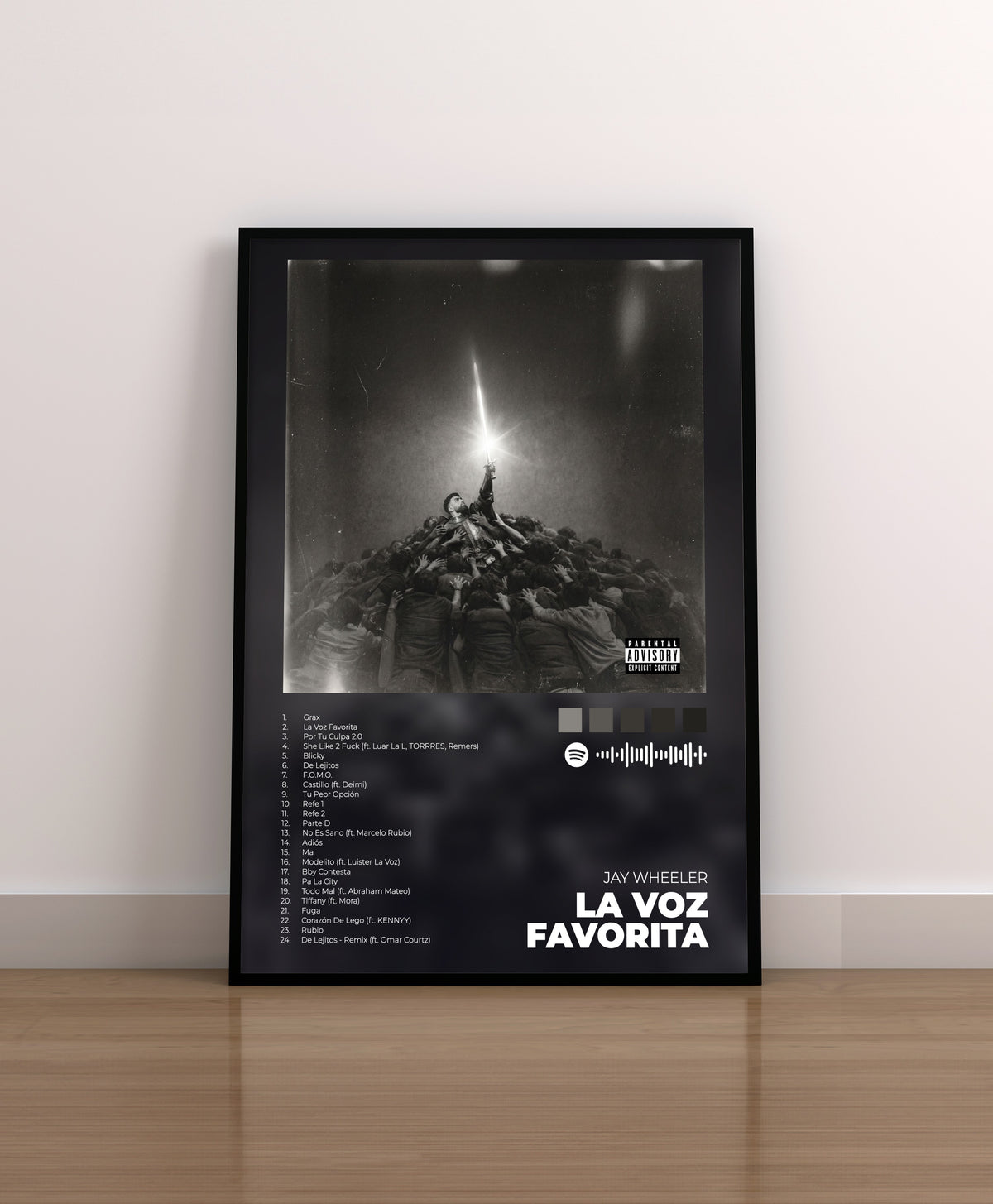 LA VOZ FAVORITA. JAY WHEELER. POSTER. REGALO. COMPRAR. LAMINA. MARCO. MERCHANDISING. CD. VINILO.