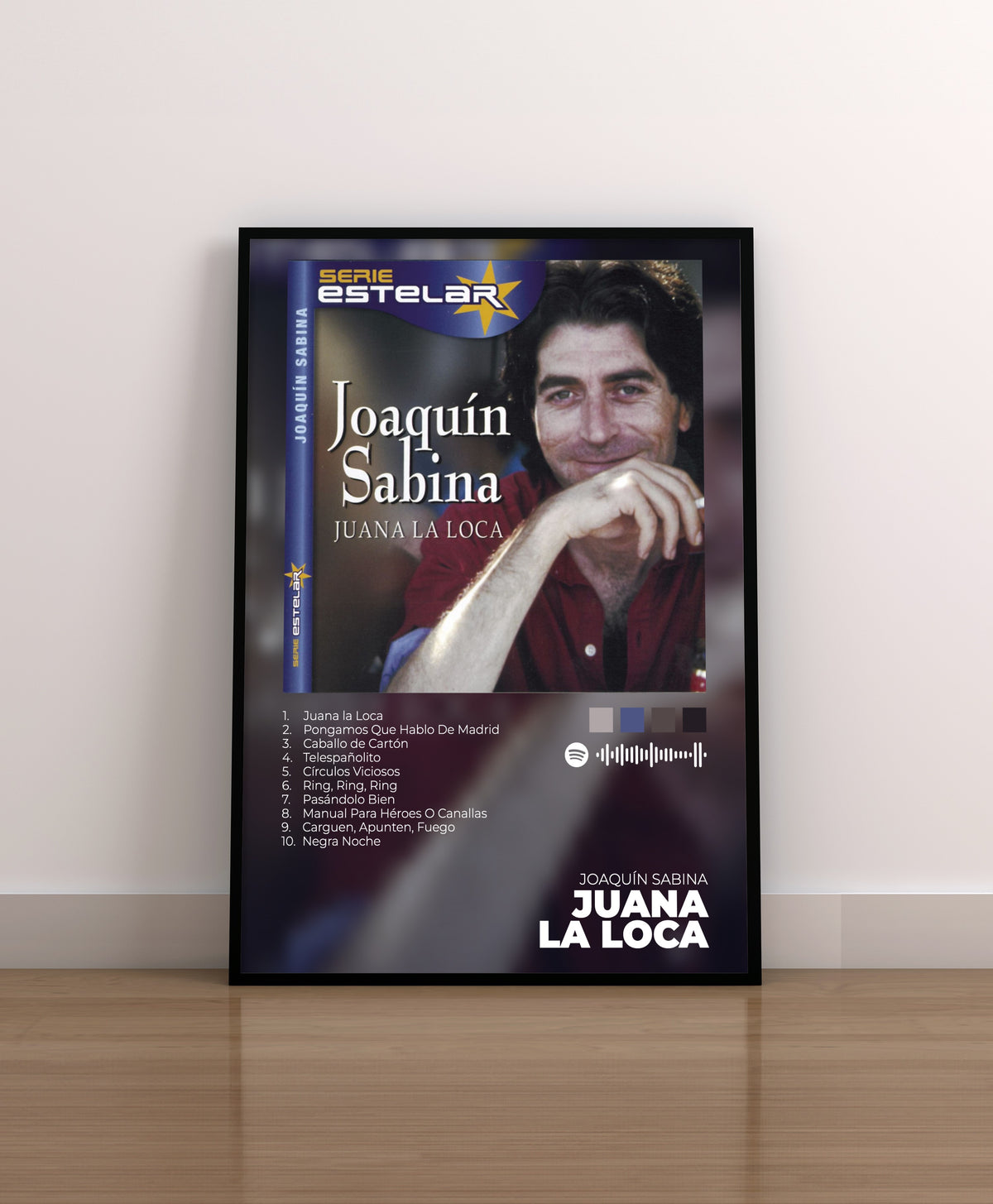 JUANA LA LOCA. SABINA. JOAQUIN SABINA. REGALO. LAMINA. POSTER.