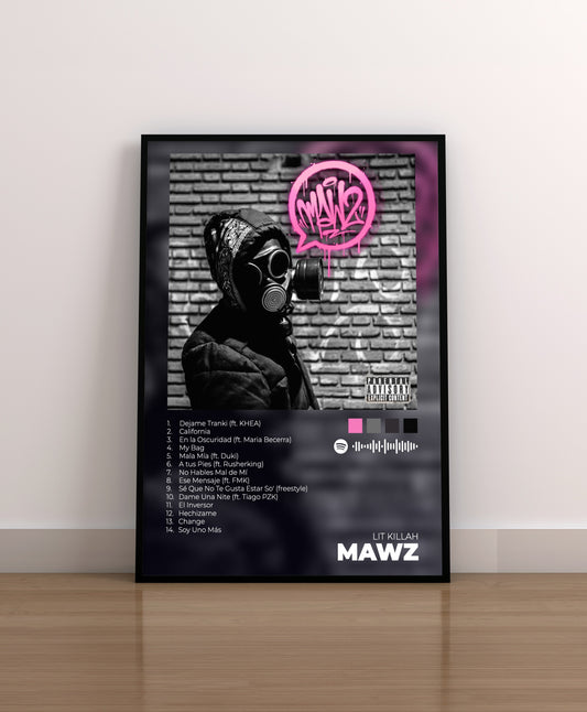 MAWZ. Lit Killah. Poster. Regalo. Lamina. Cuadro. Merchandising. cd. vinilo. cover