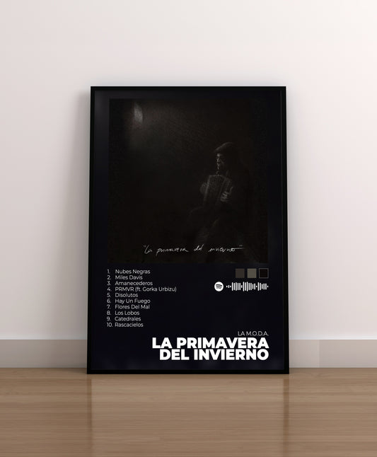 La primavera del invierno. la moda. poster.