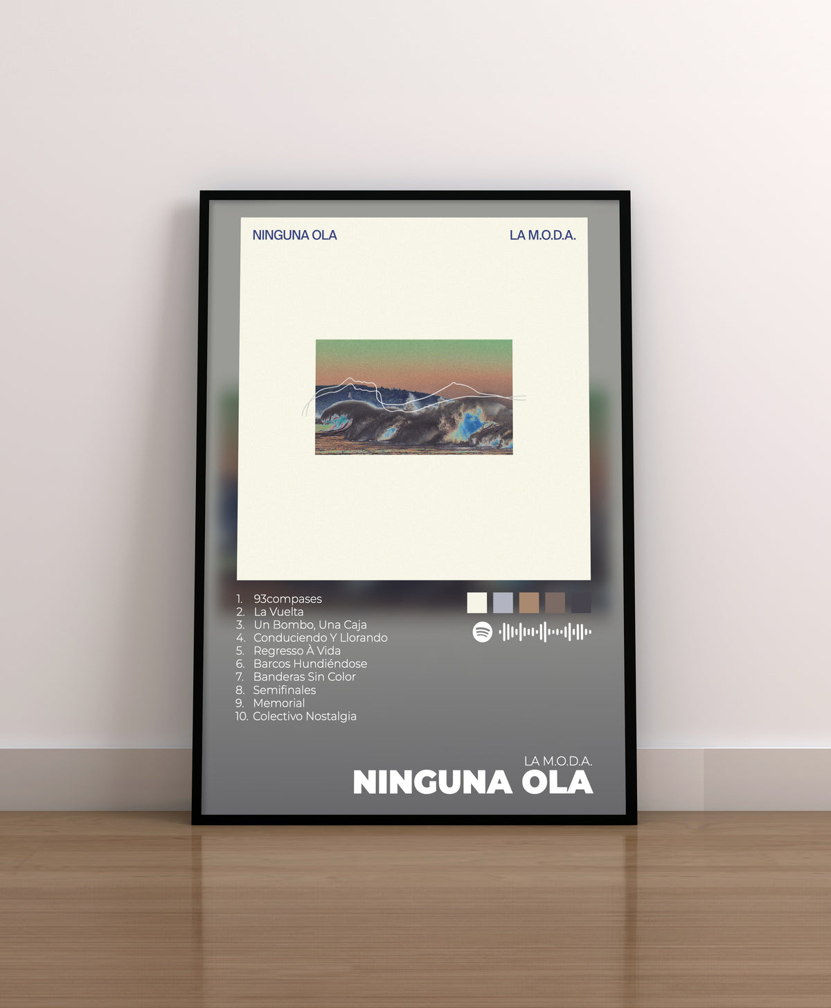 ninguna ola. la moda. poster. lamina. cuadro. regalo. merchandising. cd. vinilo. cover.
