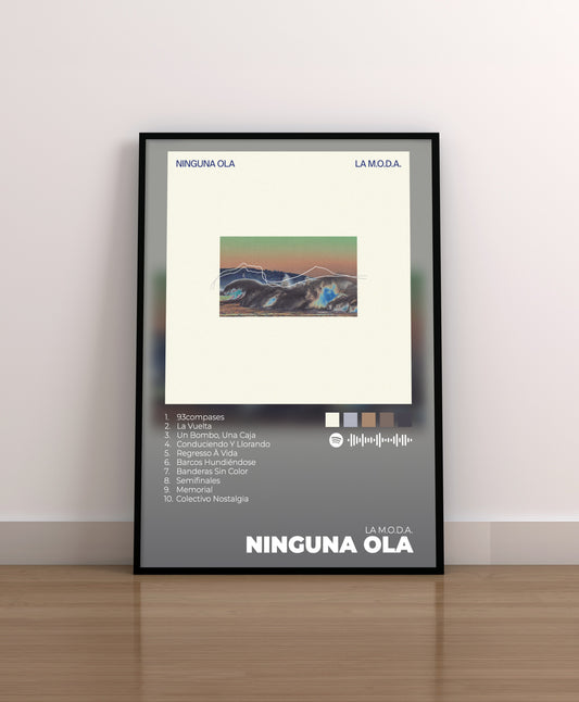 ninguna ola. la moda. poster. lamina. cuadro. regalo. merchandising. cd. vinilo. cover.
