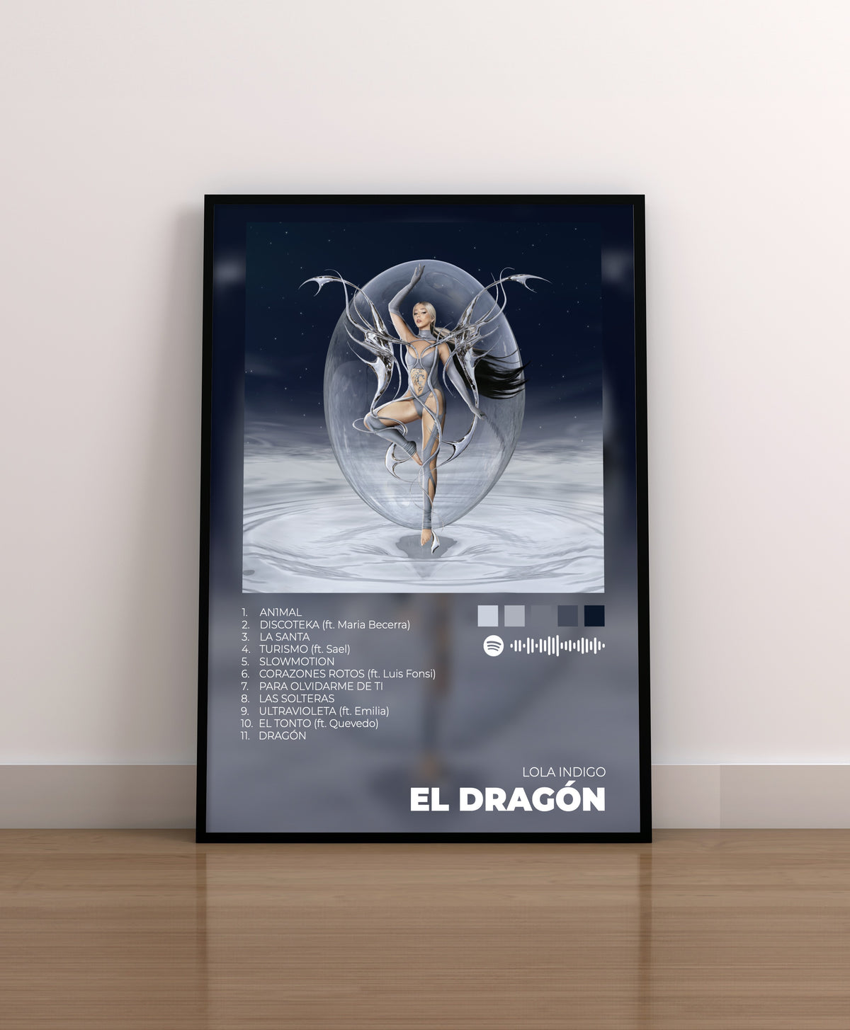 el dragón. poster. lola indigo. lamina. cuadro. regalo. 