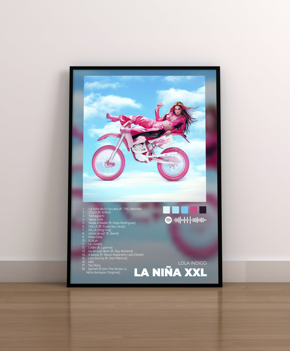 la niña. lola indigo. poster. lamina. regalo. cover.