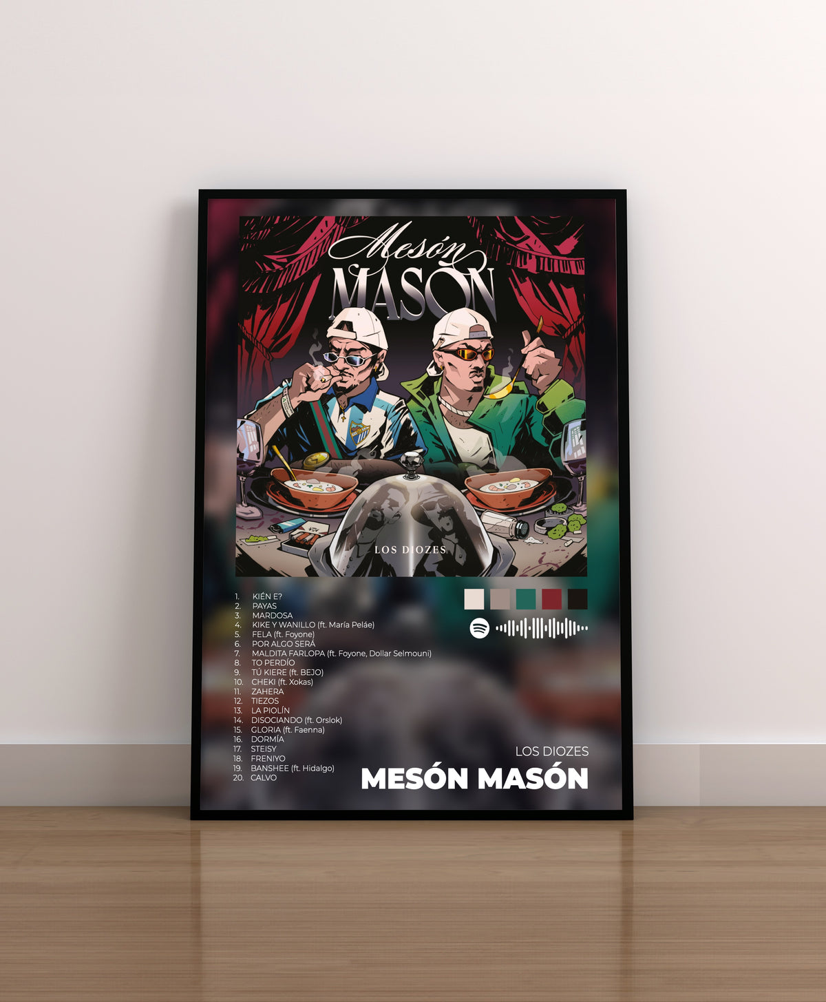 los diozes. meson mason. poster. lamina. cuadro. regalo. merchandising. cd. vinilo. cover. illo juan. spoksponha,