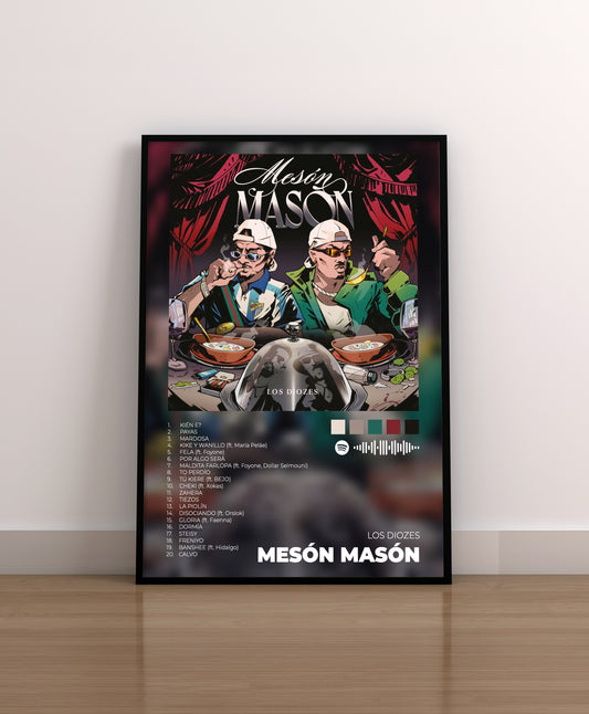 los diozes. meson mason. poster. lamina. cuadro. regalo. merchandising. cd. vinilo. cover. illo juan. spoksponha,