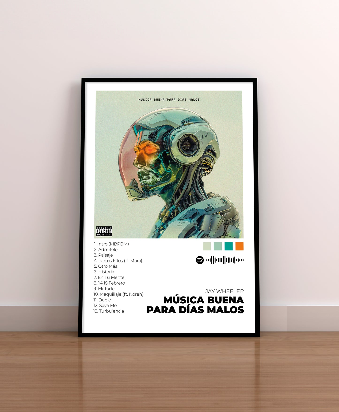 Música Buena Para Días Malos. Jay Wheeler. Poster.